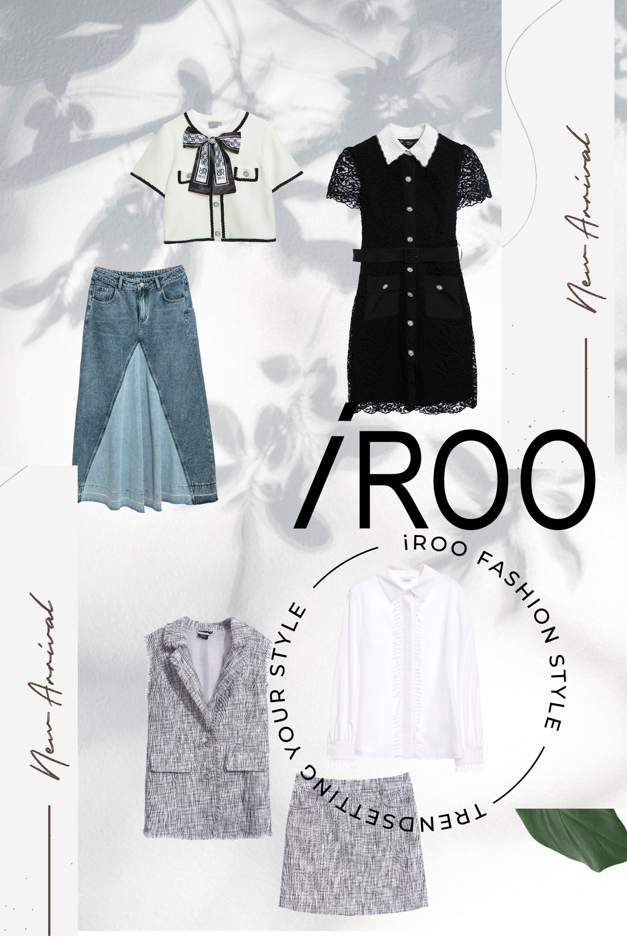 針織衫,春夏穿搭,絲巾,上衣,針織,毛呢花呢,蝴蝶結,白色上衣,小香風,秋冬穿搭,OL穿搭,母親節專區,蕾絲,牛仔裙,輕奢渡假,牛仔,裙子