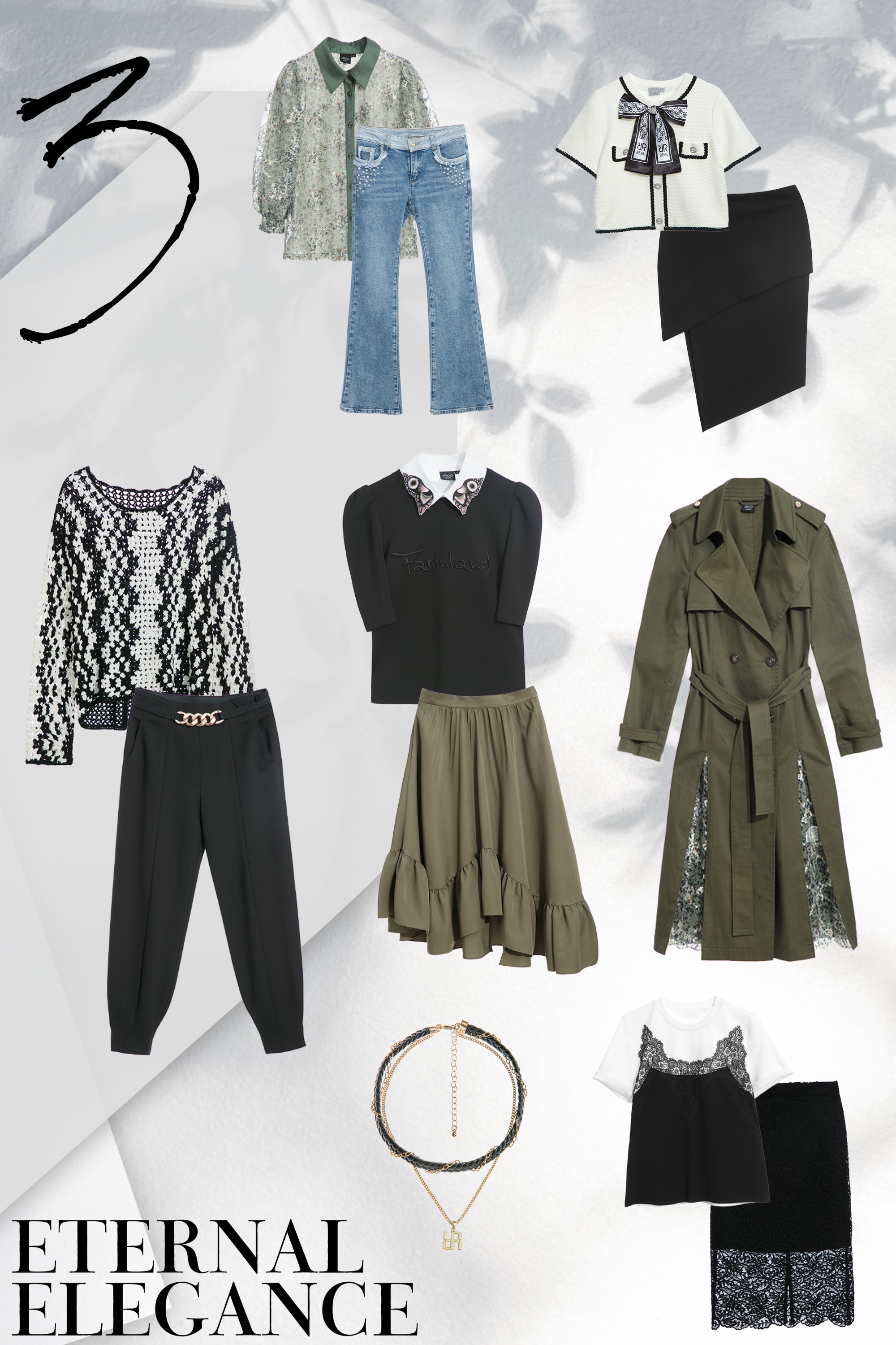 哈倫褲,春夏穿搭,褲子,黑色褲子,女王風範,人氣商品,上衣,刺繡,黑色上衣,項鍊,窄裙,裙子,黑色裙子,針織衫,絲巾,針織,毛呢花呢,蝴蝶結,白色上衣,小香風,蕾絲,蕾絲裙,牛仔褲,純棉,牛仔