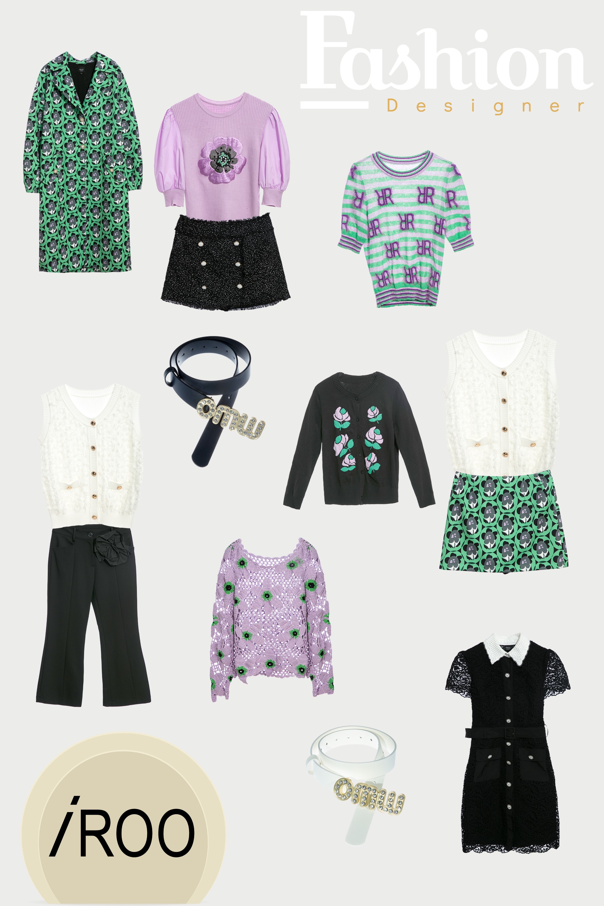 針織衫,春夏穿搭,上衣,約會特輯,女王風範,針織,刺繡,針織上衣,寬褲,褲子,黑色褲子,一般背心,背心,針織背心,皮帶,皮革