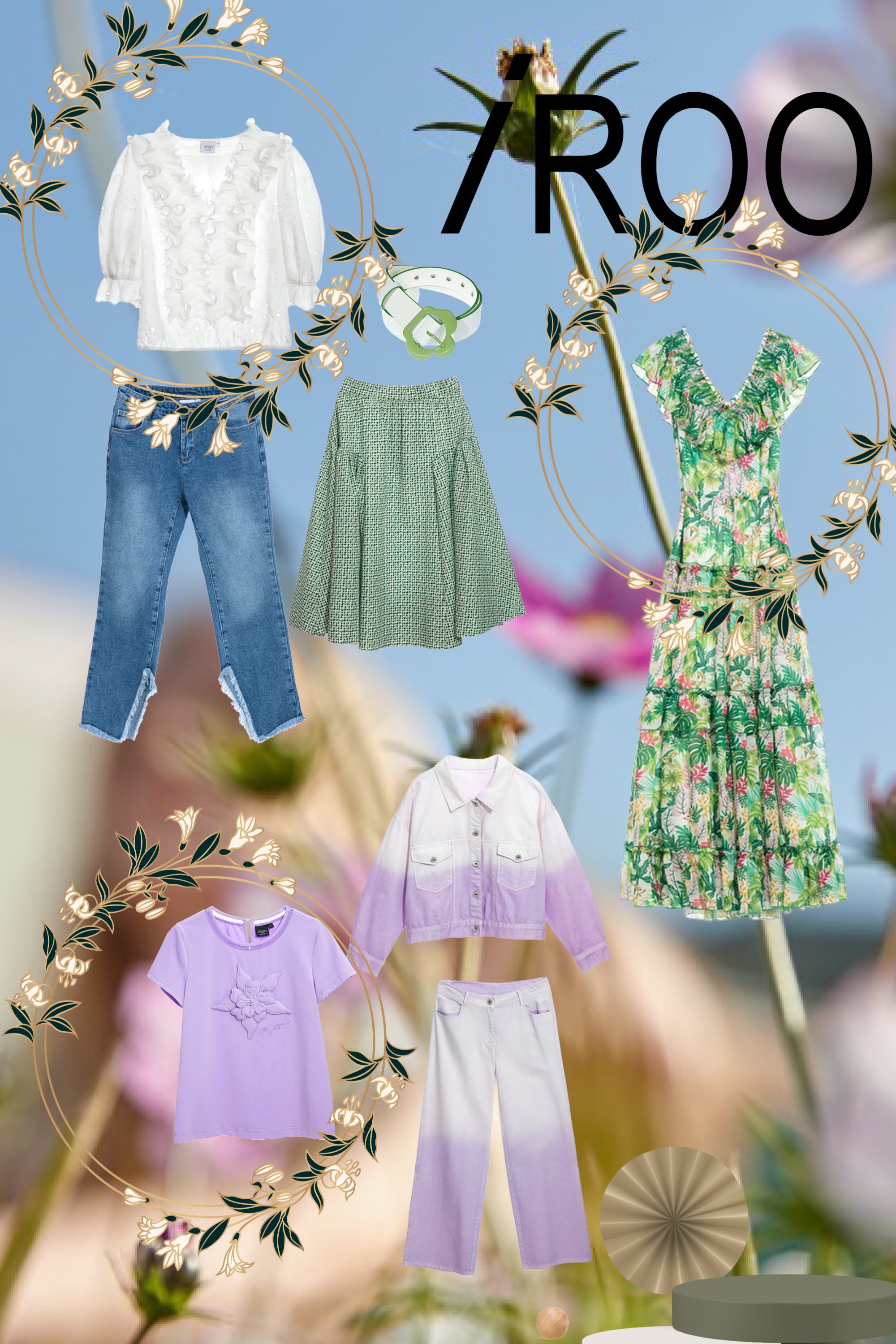 一般洋裝,約會特輯,雪紡,春夏穿搭,洋裝,荷葉,母親節專區,洋裝特輯,時髦選品專區,長裙,裙子,上衣,T-Shirt,純棉,刺繡,T恤,輕奢渡假,皮帶,皮革