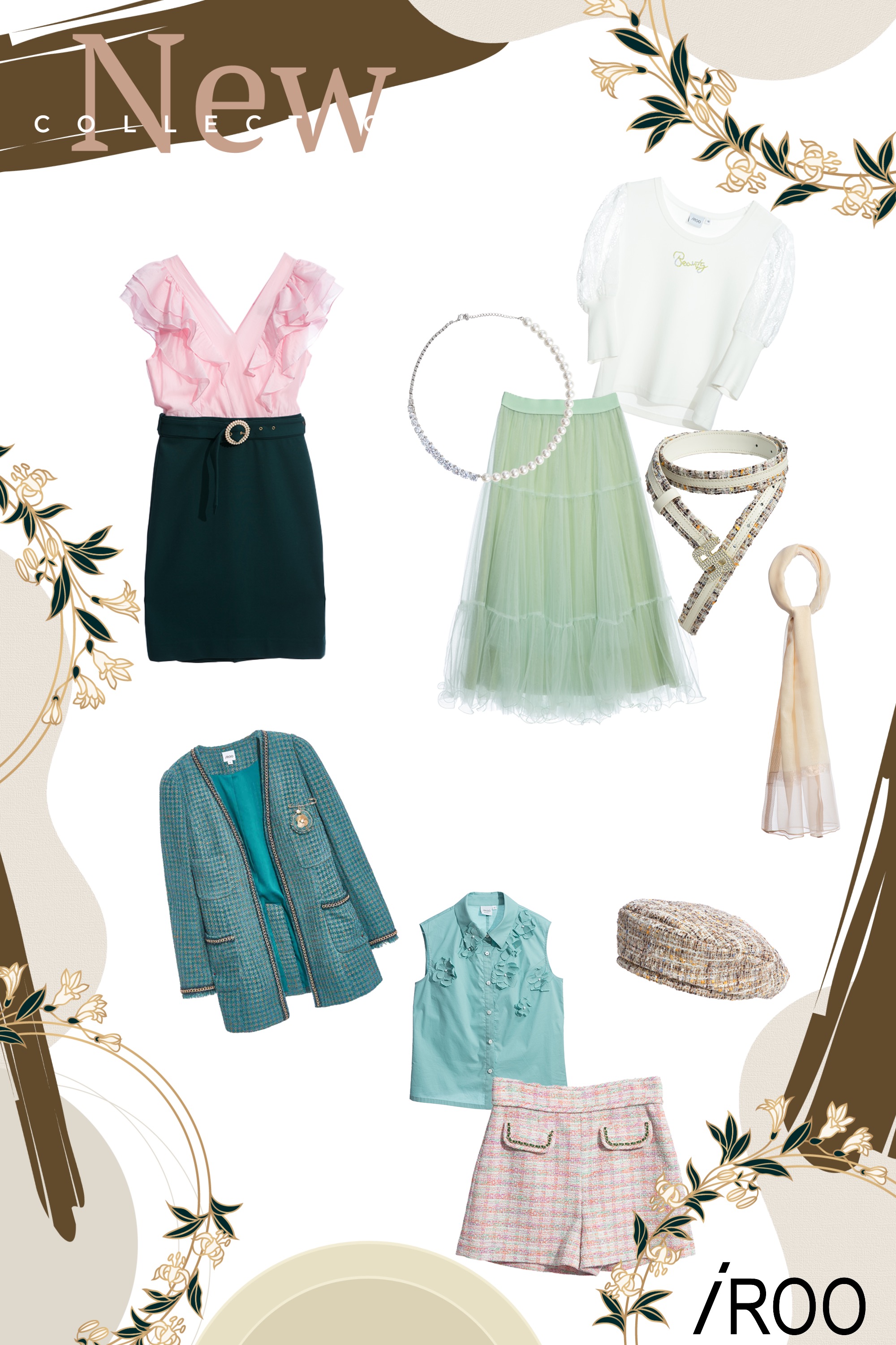 禮服,春夏穿搭,一般洋裝,約會特輯,人氣商品,洋裝特輯,荷葉,珍珠,洋裝,針織衫,上衣,針織,蕾絲,刺繡,白色上衣,蓬蓬裙,網紗,秋冬穿搭,裙子,紗裙,輕奢渡假,熱門推薦,一般背心,背心,短褲,褲子,芭比風潮,西裝外套,胸針,一般外套,時髦成套搭配,毛呢花呢,外套,項鍊,百搭基本款,貝雷帽,帽子,皮帶,圍巾