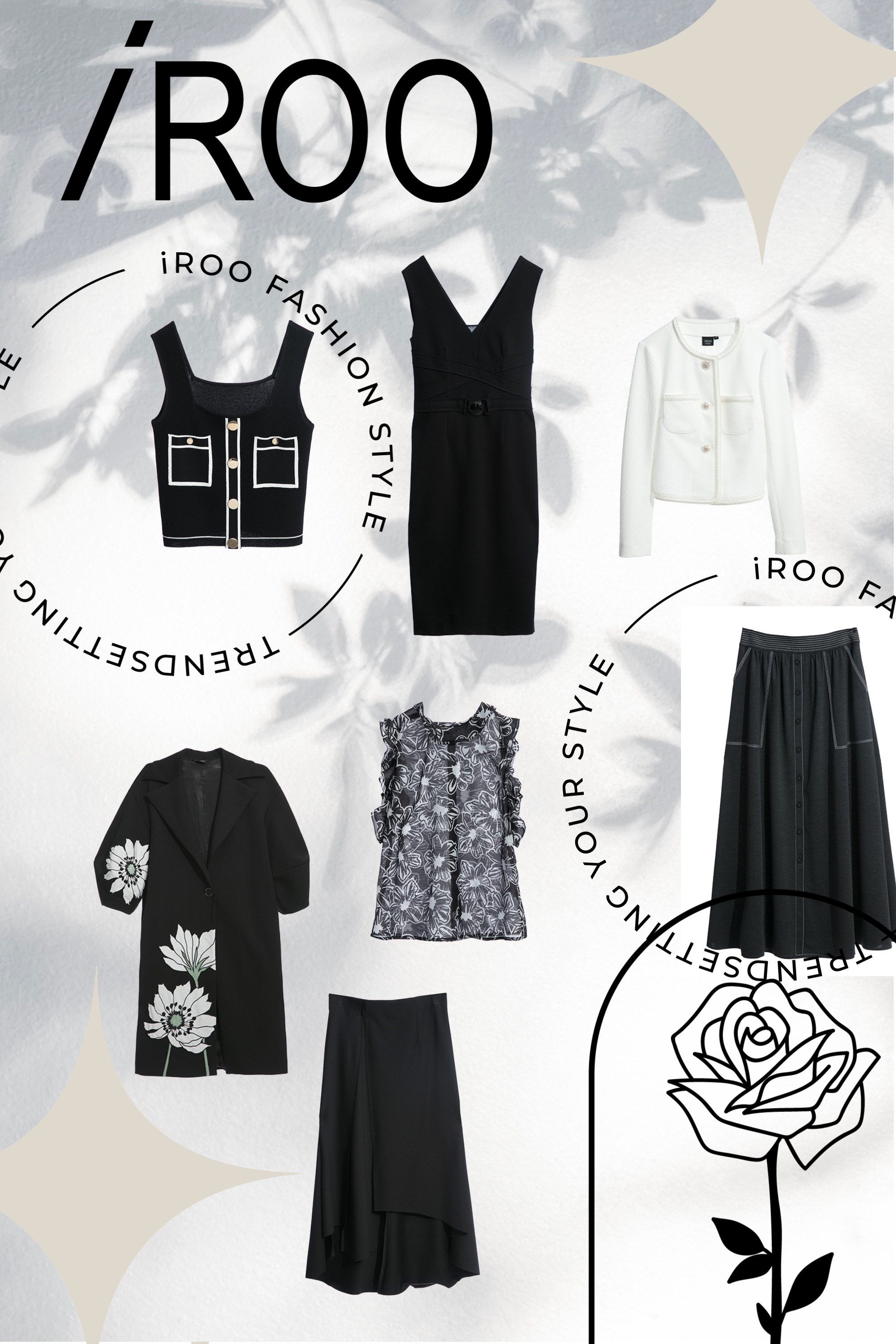 一般背心,上衣,秋冬穿搭,背心,荷葉,派對特輯,花花世界,人氣商品,一般外套,外套,白色外套,毛呢花呢,小香風,針織,黑色背心,針織背心,黑色上衣,長裙,裙子,黑色裙子,一般洋裝,洋裝特輯,洋裝,黑色洋裝,長大衣,原創印花,刺繡,黑色外套