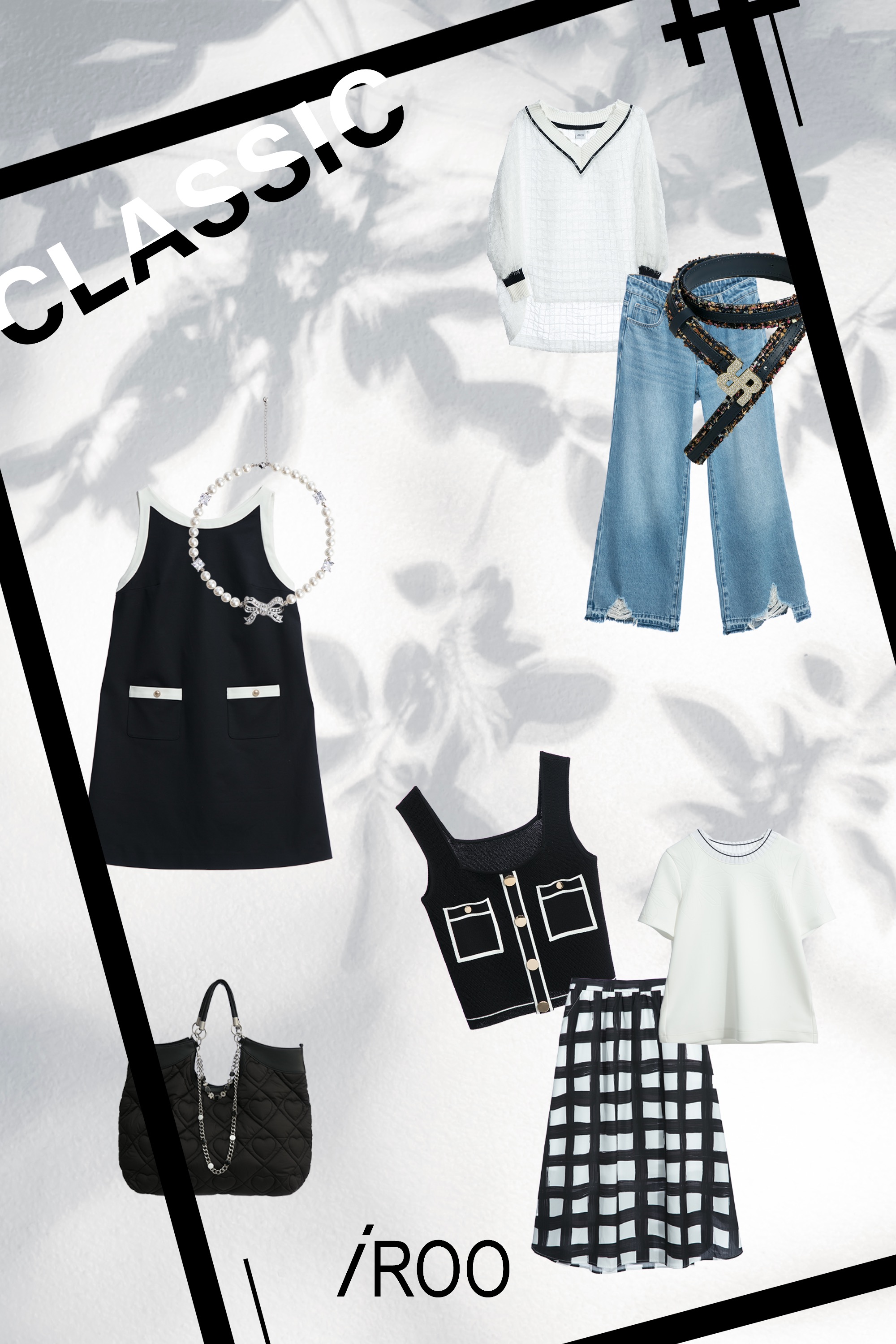 上衣,刺繡,雪紡,秋冬穿搭,白色上衣,一般洋裝,洋裝,人氣商品,洋裝特輯,一般背心,針織,背心,黑色背心,針織背心,黑色上衣,毛呢花呢,小香風,牛仔褲,牛仔,褲子,項鍊,珍珠,蝴蝶結,皮帶,手提包,皮革,格紋