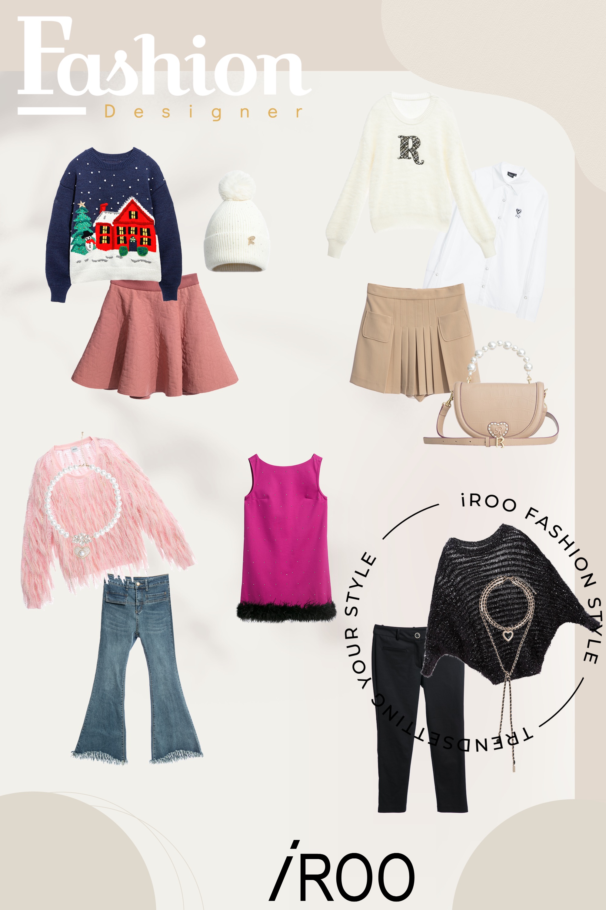 針織衫,秋冬穿搭,上衣,人氣商品,針織,牛仔褲,牛仔,褲子,帽子,毛帽,白色上衣,珍珠,短裙,裙子,約會特輯,襯衫,刺繡,褲裙,輕奢渡假,項鍊,飾品,一般洋裝,洋裝,側背包,皮革,寬褲,春夏穿搭,黑色長褲,黑色褲子,黑色上衣,派對特輯,禮服