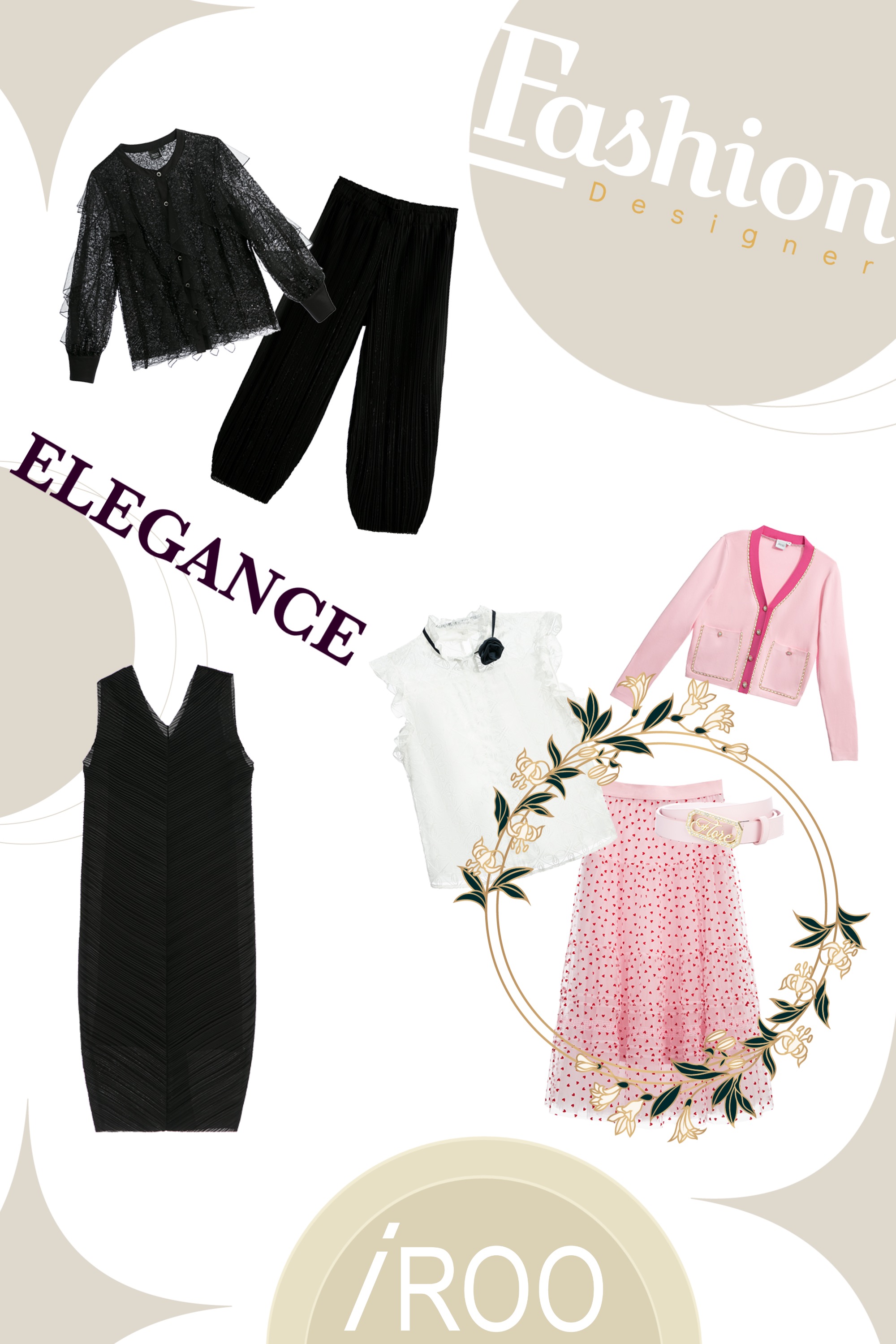 哈倫褲,春夏穿搭,黑色長褲,褲子,黑色褲子,一般洋裝,時髦選品專區,洋裝,黑色洋裝,上衣,蕾絲上衣,約會特輯,蕾絲,荷葉,黑色上衣,皮帶,皮革,珍珠,蓬蓬裙,網紗,刺繡,裙子,紗裙,一般背心,背心,白色背心,針織外套,一般外套,人氣商品,針織,毛呢花呢,外套,小香風