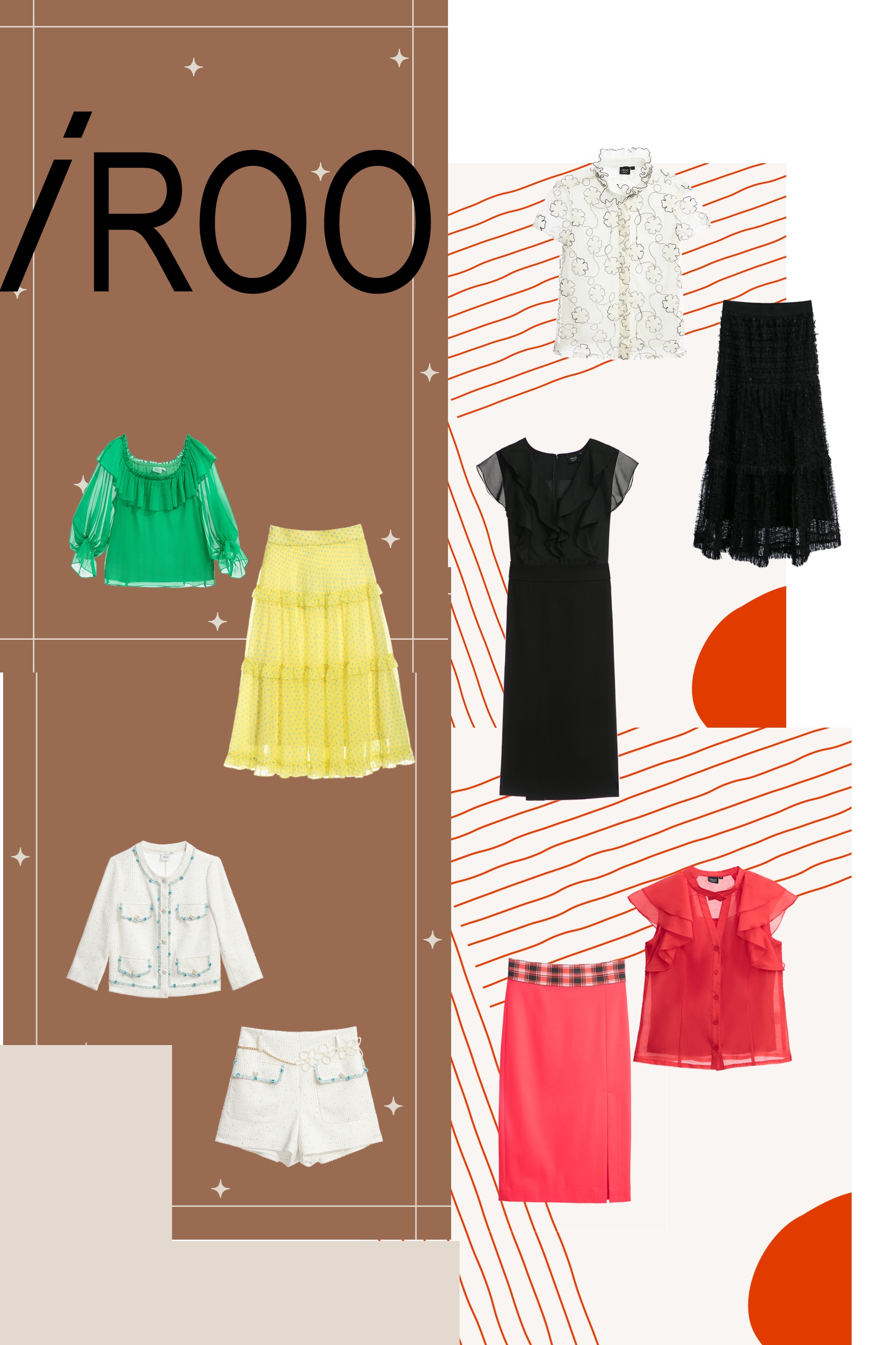 上衣,春夏穿搭,約會特輯,雪紡,荷葉,一般洋裝,人氣商品,時髦選品專區,洋裝,黑色洋裝,短褲,毛呢花呢,珍珠,褲子,小香風,長裙,窄裙,短裙,一般外套,外套,白色外套,時髦成套搭配,一般背心,背心,白色背心,內搭上衣,蛋糕裙,蕾絲,蕾絲裙,紗裙