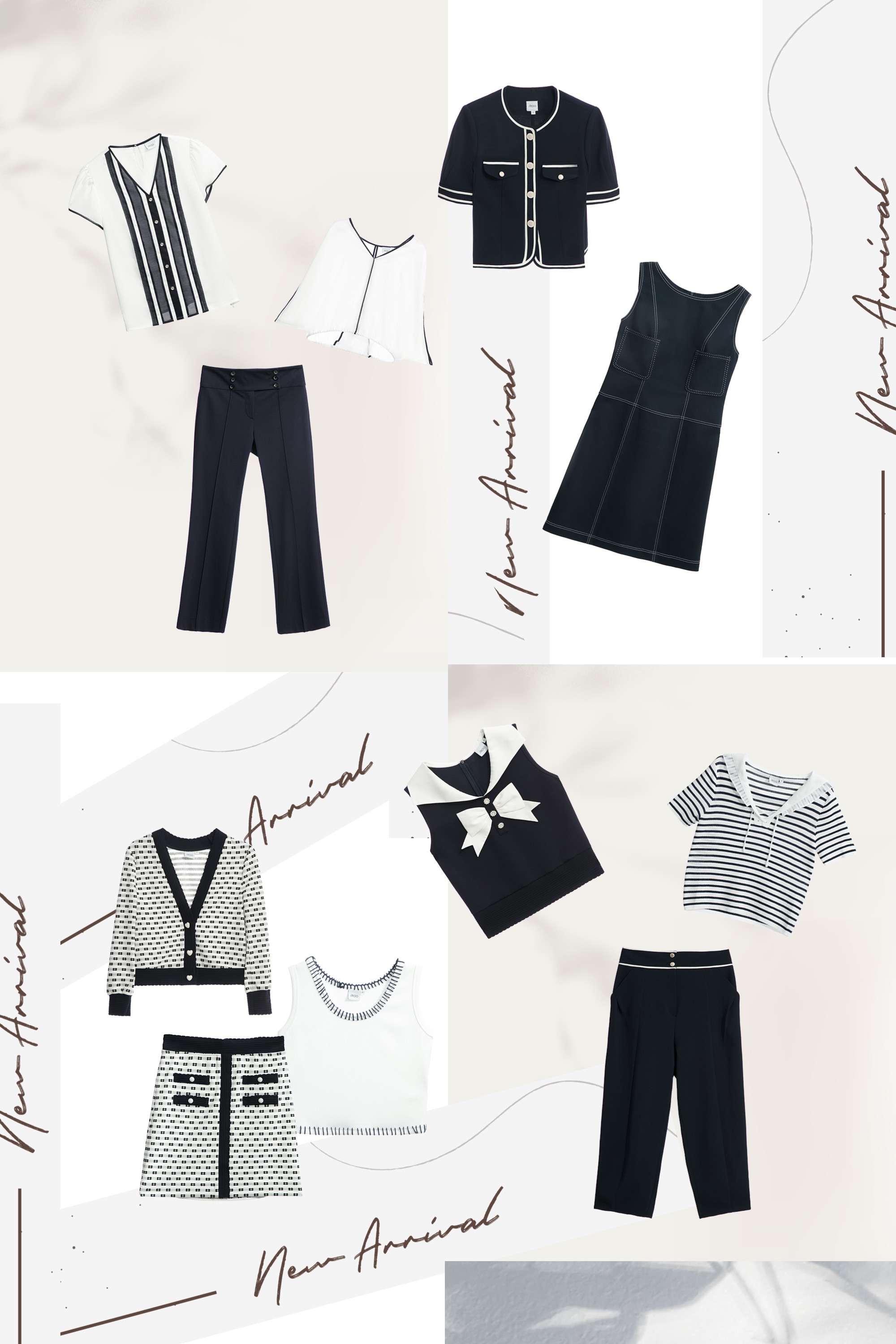 一般外套,春夏穿搭,上班穿搭,人氣商品,時髦成套搭配,毛呢花呢,外套,小香風,針織,條紋,一般背心,上衣,約會特輯,刺繡,背心,白色背心,窄裙,針織裙,短裙,白色裙子,一般洋裝,U領洋裝,洋裝特輯,無袖洋裝,洋裝,短袖洋裝,短洋裝,蕾絲,白色上衣,窄管褲,褲子,防曬最多選擇,哈倫褲,針織衫,蝴蝶結