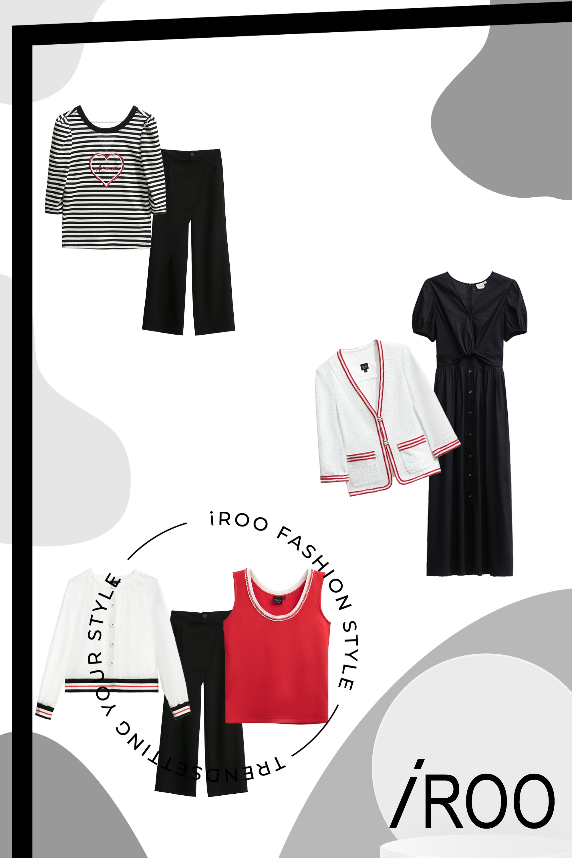 一般外套,春夏穿搭,上班穿搭,人氣商品,珍珠,外套,白色外套,上衣,繡花,條紋,防曬最多選擇,一般背心,針織,背心,針織背心,一般洋裝,時髦選品專區,洋裝,西裝褲,寬褲,黑色長褲,褲子,黑色褲子