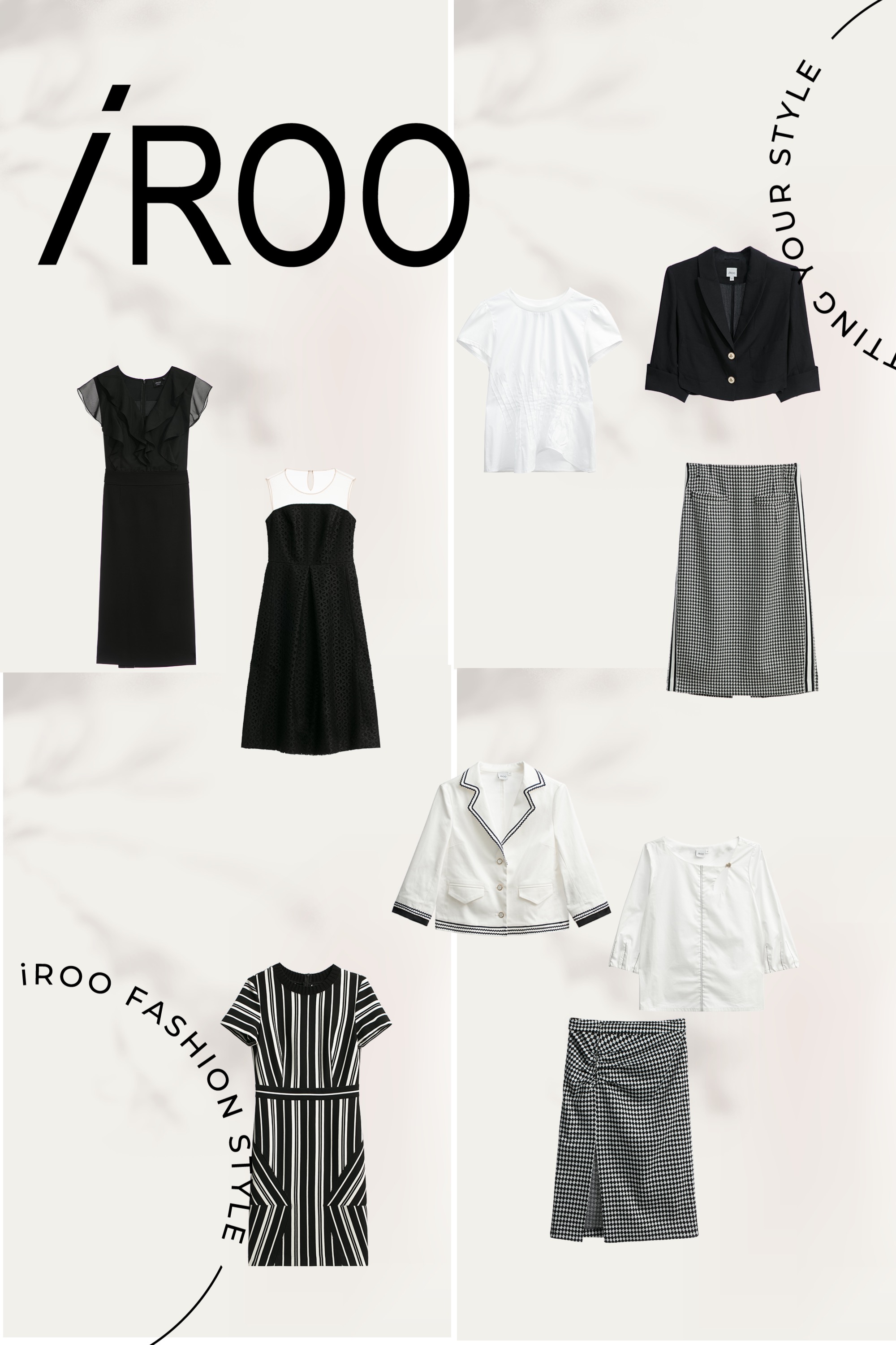 一般洋裝,春夏穿搭,人氣商品,時髦選品專區,荷葉,洋裝,黑色洋裝,窄裙,裙子,一般外套,外套,禮服,約會特輯,洋裝特輯,無袖洋裝,條紋,上衣,白色上衣,西裝外套,白色外套