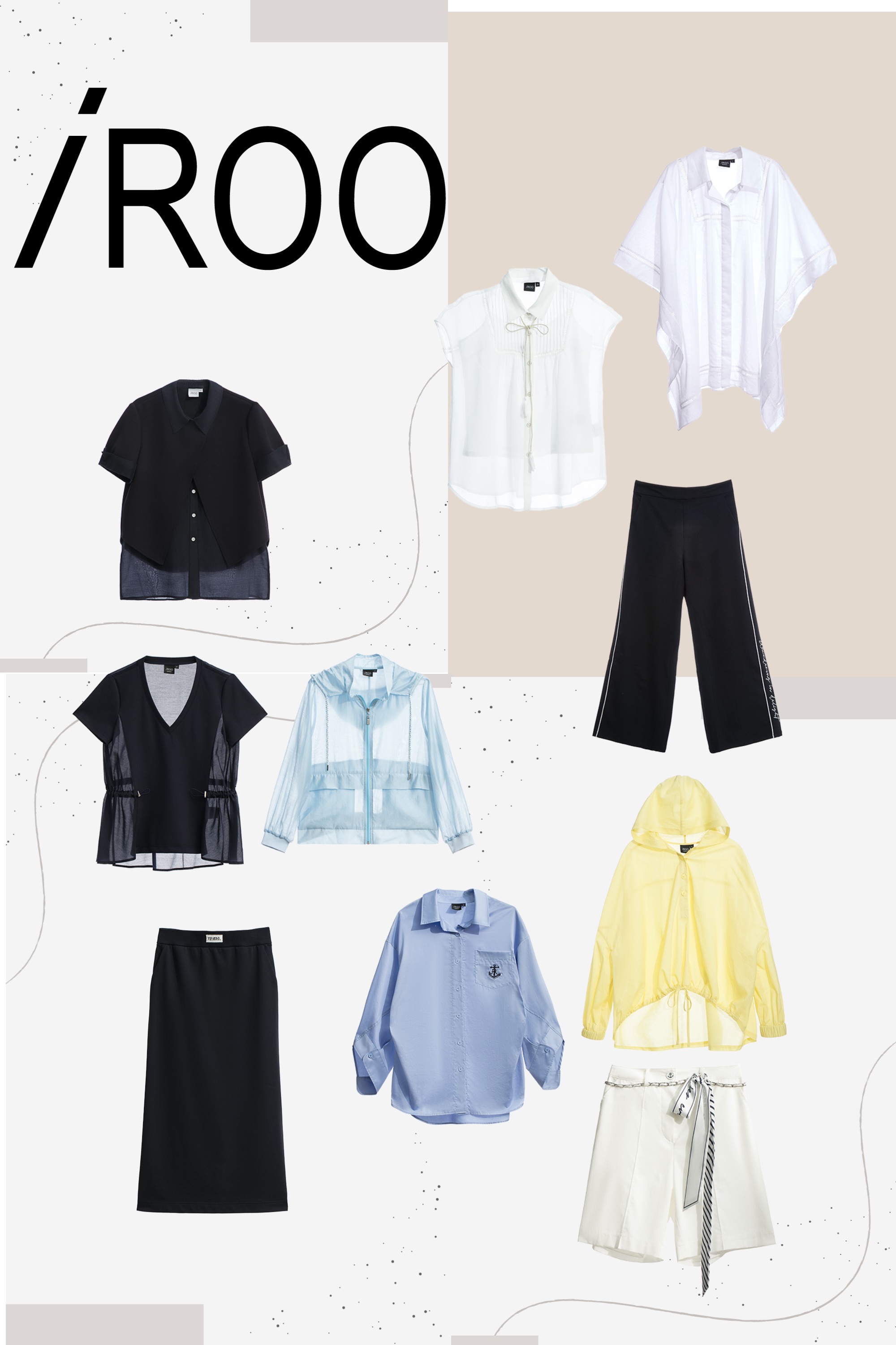 一般外套,春夏穿搭,帽子,人氣商品,外套,上衣,襯衫,時髦成套搭配,繡花,寬褲,西裝褲,褲子,窄裙,裙子,短褲,絲巾,棉麻,白色短褲,白色褲子