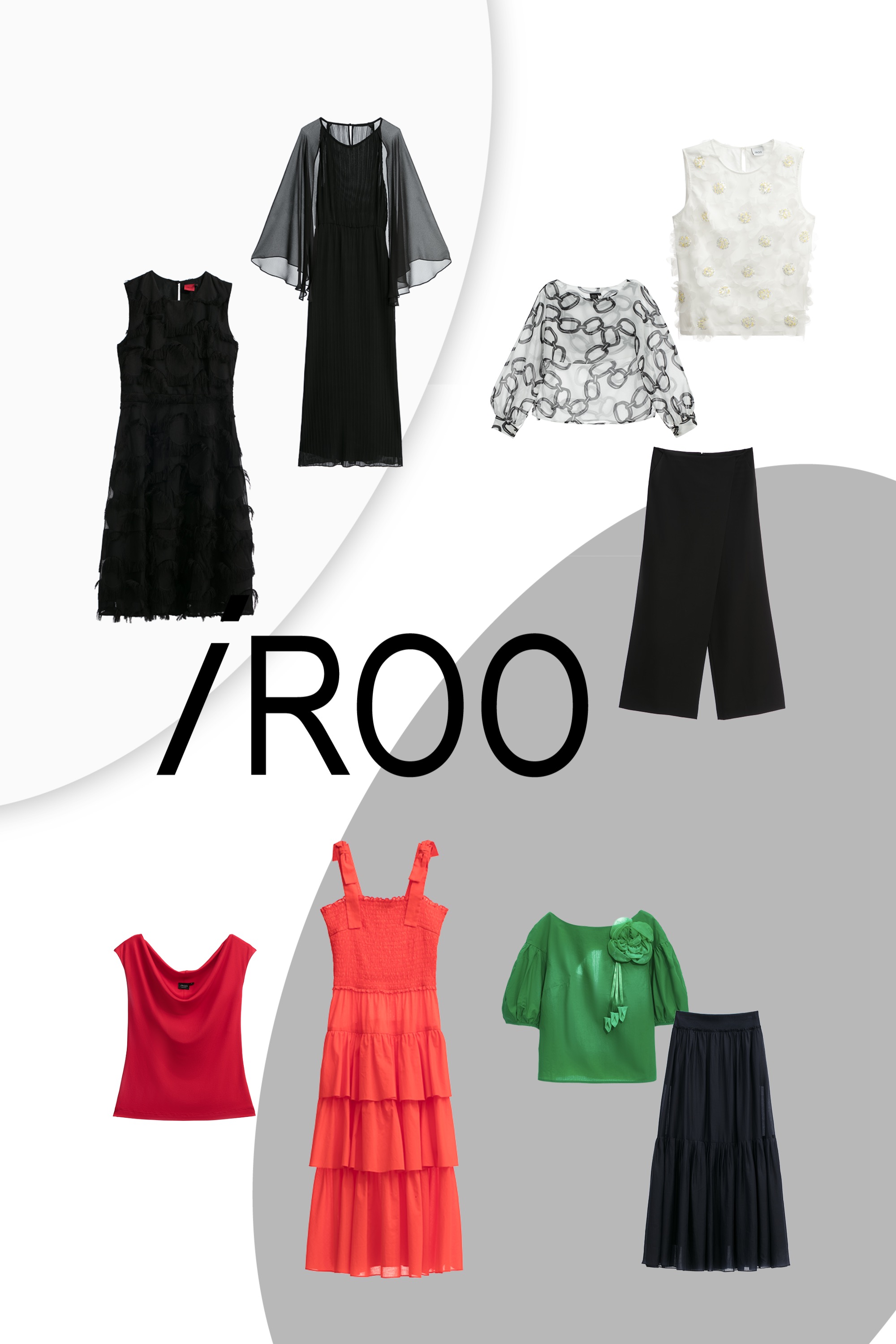 一般洋裝,春夏穿搭,雪紡洋裝,輕奢渡假,洋裝特輯,時髦選品專區,雪紡,長洋裝,洋裝,黑色洋裝,禮服,無袖洋裝,短袖洋裝,上衣,一般背心,透膚上衣,背心,內搭上衣,約會特輯,花花世界,人氣商品,刺繡,白色背心,吊帶洋裝,派對特輯,蝴蝶結,寬褲,褲子,黑色褲子,長裙,裙子