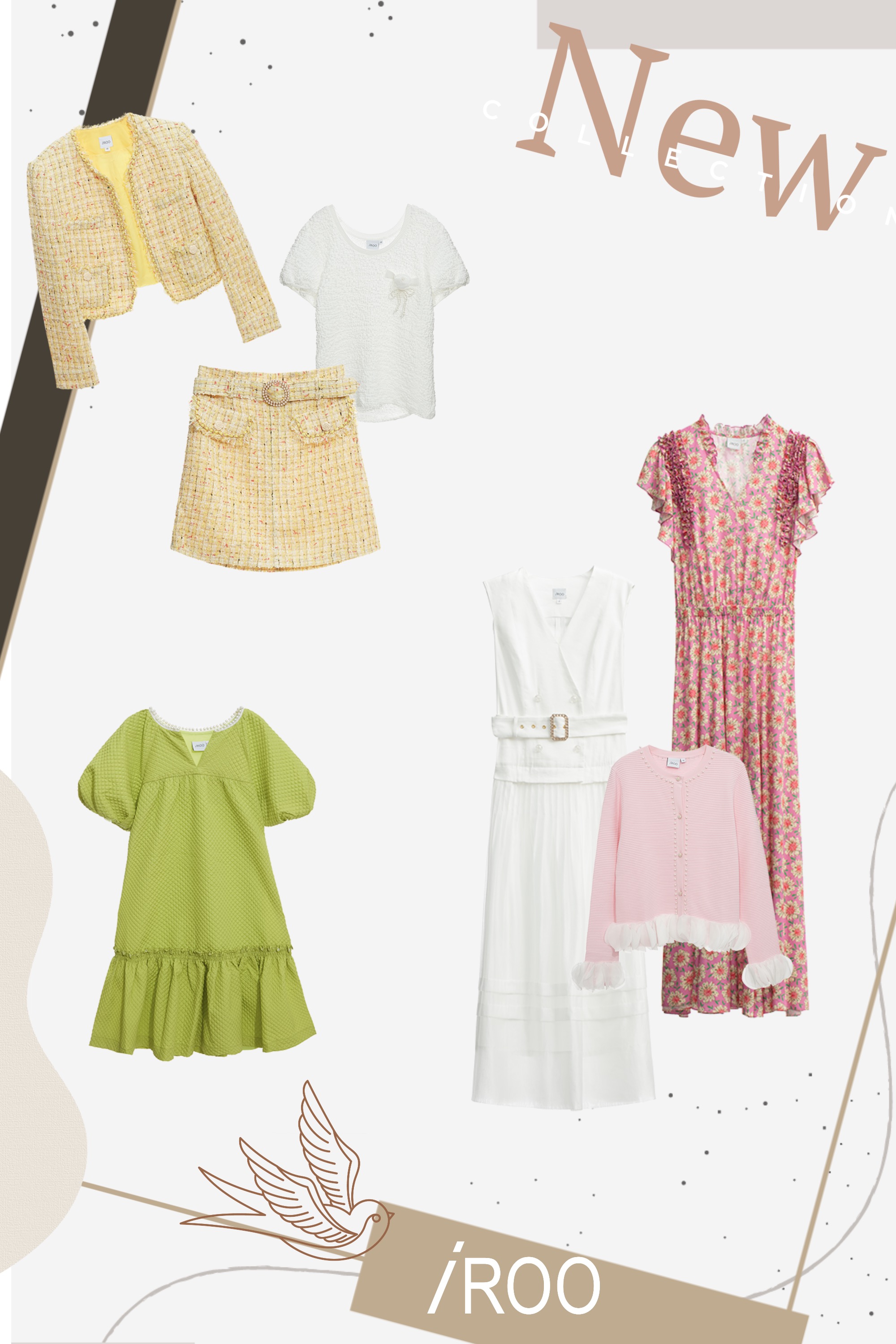 一般外套,秋冬穿搭,時髦成套搭配,毛呢花呢,外套,小香風,短裙,珍珠,裙子,胸針,上衣,短袖上衣,一般洋裝,V領洋裝,派對特輯,洋裝特輯,洋裝,短袖洋裝,短洋裝,針織外套,人氣商品,針織,春夏穿搭,棉麻,白色洋裝,約會特輯,花花世界,荷葉,長洋裝,印花洋裝