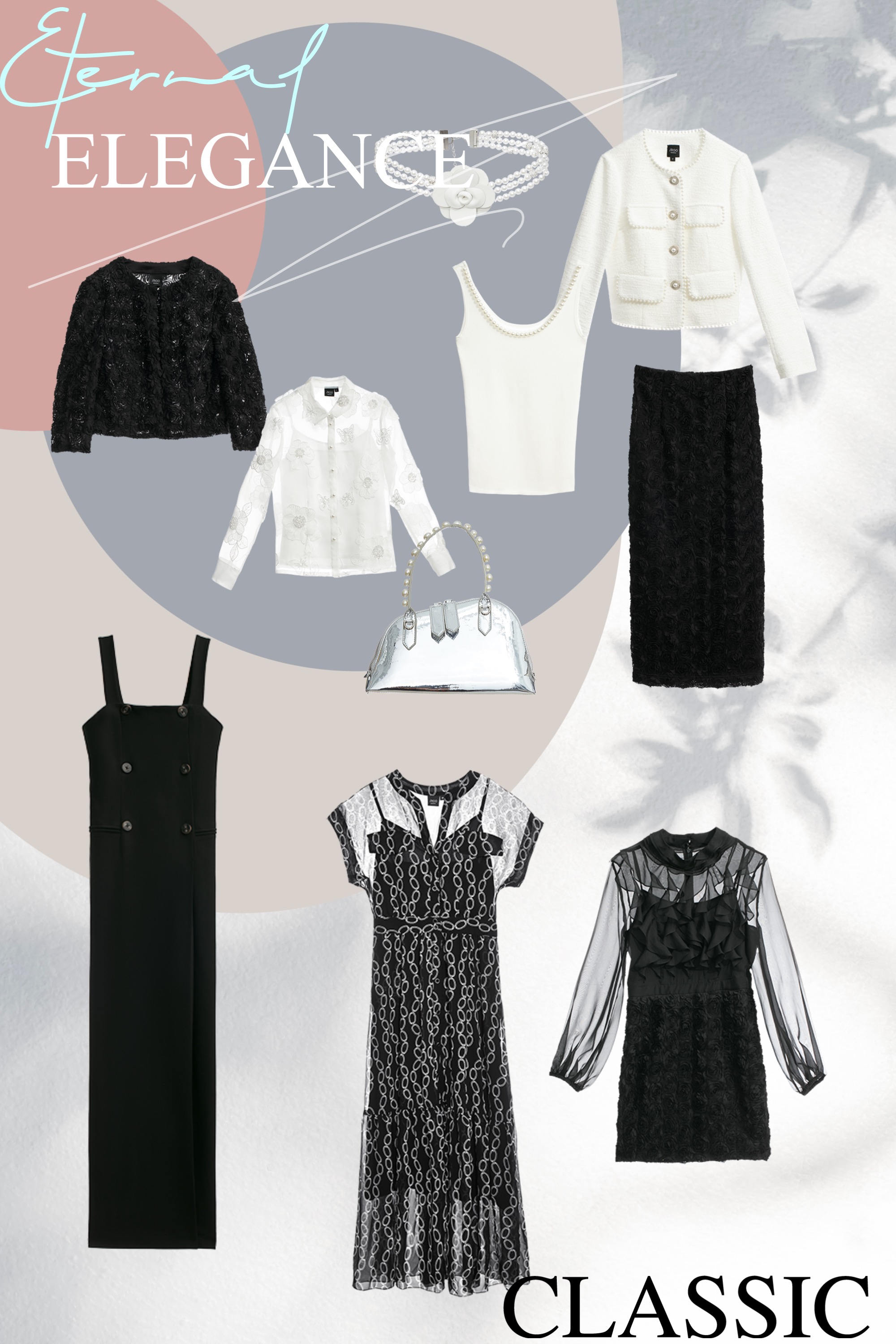 一般外套,秋冬穿搭,上班穿搭,人氣商品,時髦成套搭配,針織,毛呢花呢,珍珠,外套,白色外套,一般背心,U領背心,背心,針織背心,無袖背心,白色背心,窄裙,花花世界,裙子,黑色裙子,黑色外套,襯衫,上衣,繡花,白色上衣,內搭上衣,一般洋裝,洋裝特輯,荷葉,洋裝,黑色洋裝,短洋裝,春夏穿搭,時髦選品專區,雪紡,連身褲,寬褲,手提包,皮革