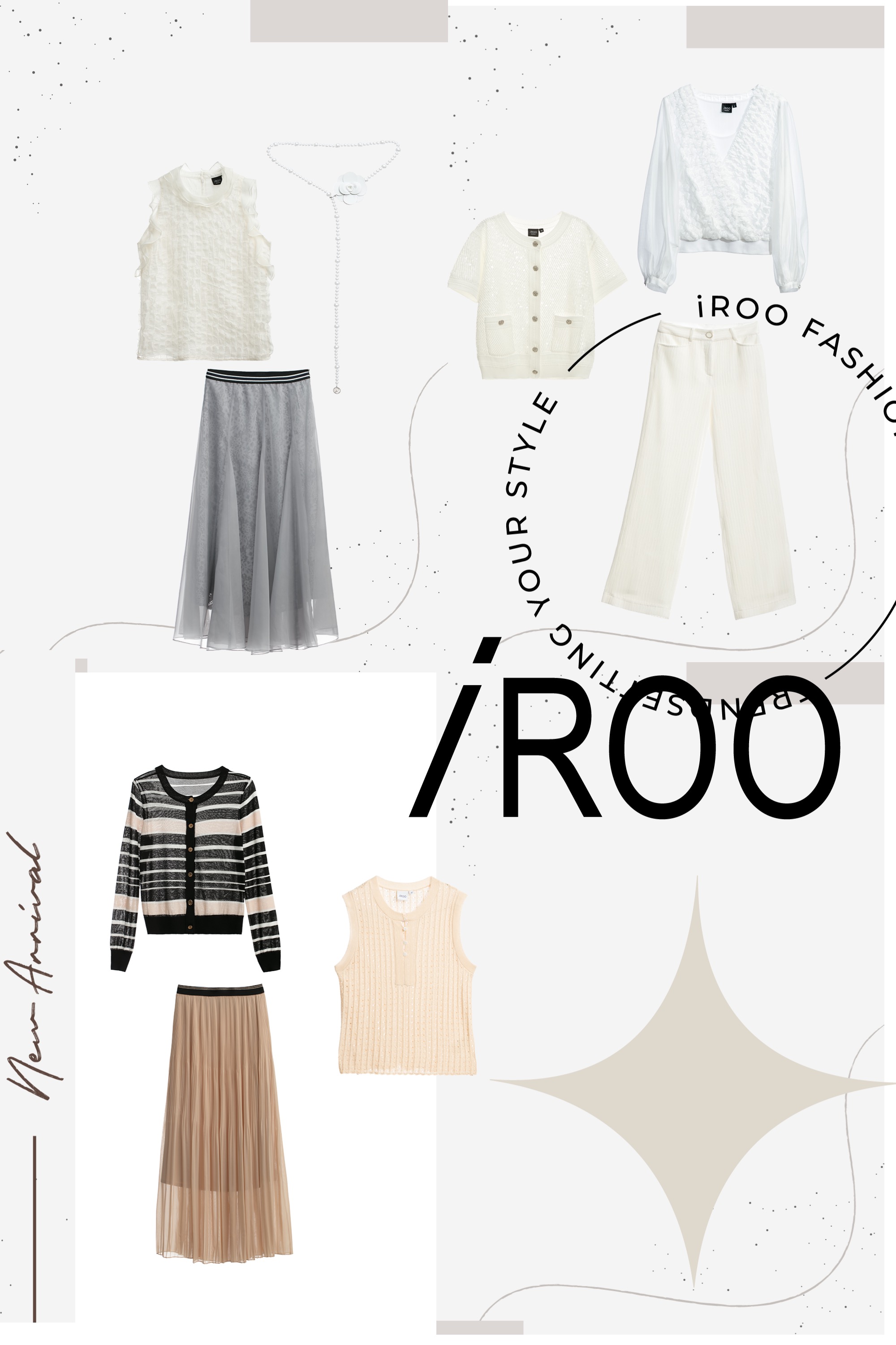 一般背心,秋冬穿搭,背心,荷葉,珍珠,人氣商品,長裙,春夏穿搭,蕾絲,蕾絲裙,紗裙,百摺裙,雪紡裙,雪紡,百摺長裙,雪紡長裙,上衣,上班穿搭,白色上衣,簡約穿搭,針織外套,一般外套,針織,外套,傘,針織背心,寬褲,時髦成套搭配,褲子,白色長褲,白色褲子,針織衫