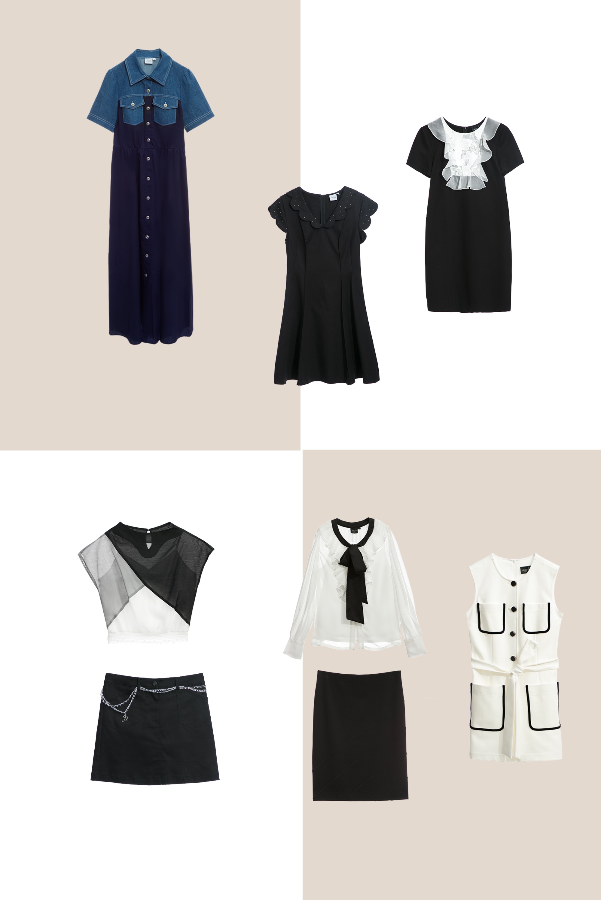 一般洋裝,春夏穿搭,V領洋裝,約會特輯,洋裝特輯,洋裝,黑色洋裝,短袖洋裝,短洋裝,秋冬穿搭,休閒,牛仔,網紗,刺繡,短版洋裝,上衣,黑色上衣,短裙,窄裙,一般背心,雪紡,荷葉,背心,白色上衣,內搭上衣,連身褲,褲子,白色褲子