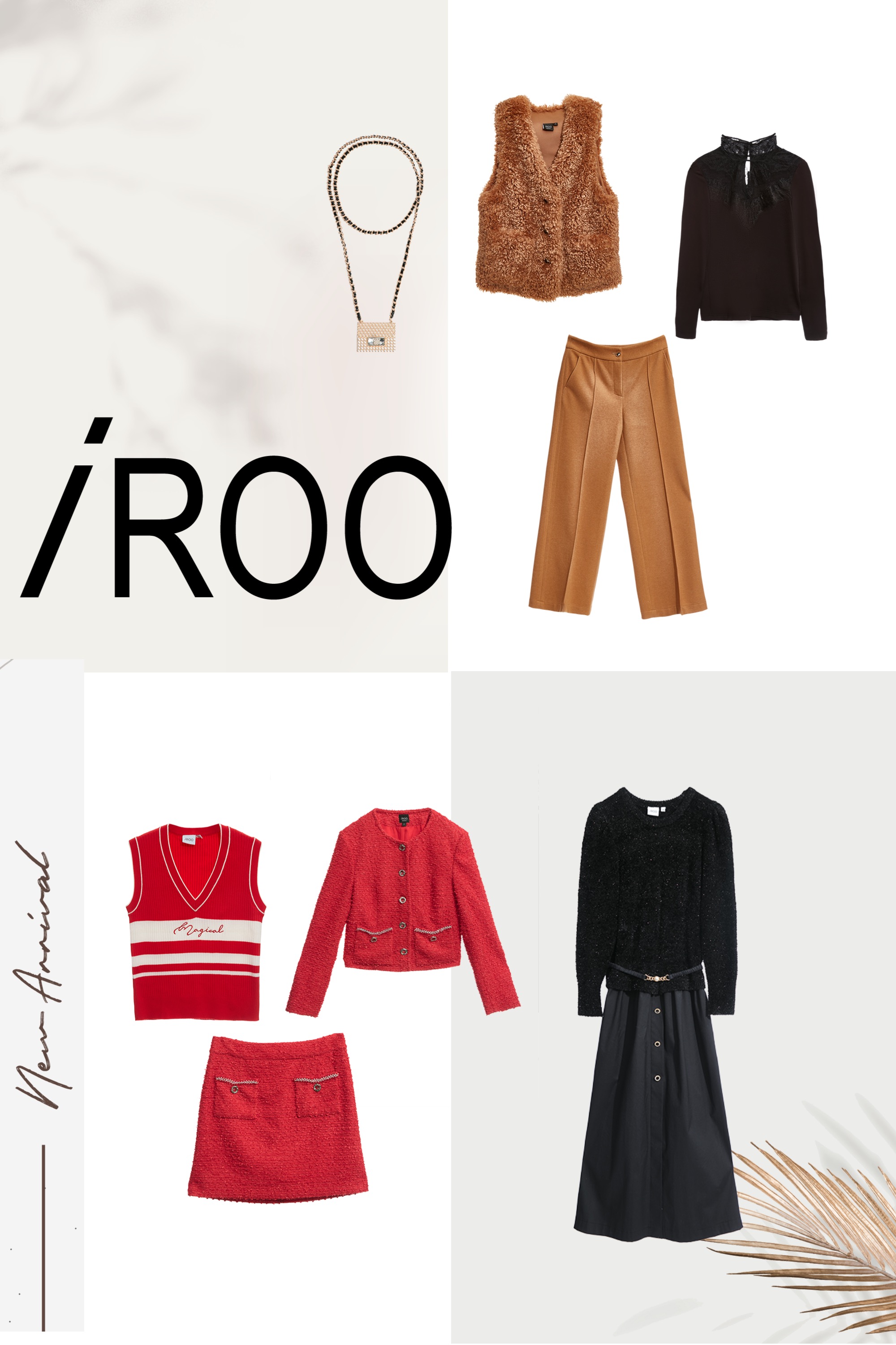 針織洋裝,針織,長洋裝,秋冬穿搭,洋裝,腰帶,黑色洋裝,珍珠,洋裝特輯,一般背心,刺繡,背心,針織背心,一般外套,派對特輯,時髦成套搭配,毛呢花呢,外套,小香風,項鍊,短裙,裙子,上衣,蕾絲上衣,蕾絲,寬褲,褲子