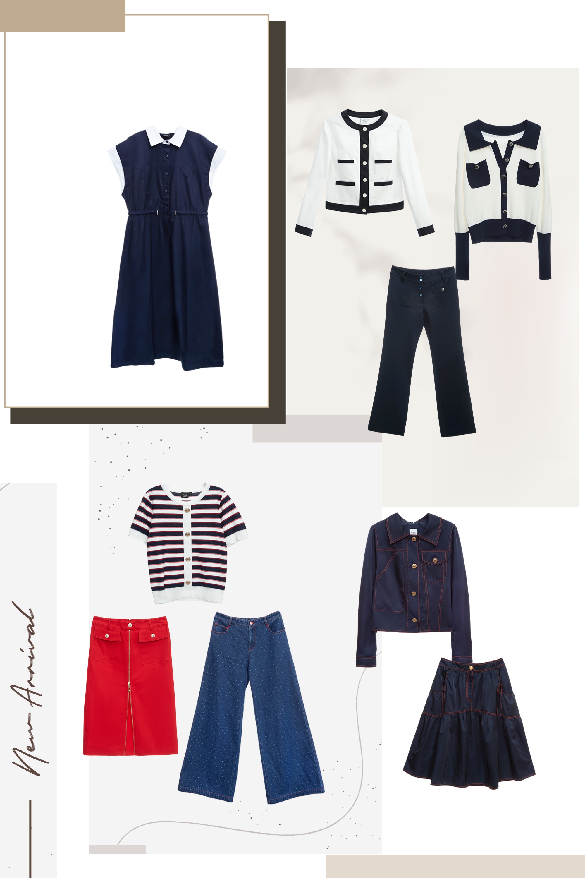 喇叭褲,春夏穿搭,褲子,一般外套,上班穿搭,時髦成套搭配,毛呢花呢,外套,白色外套,小香風,小香風外套,針織衫,上衣,針織,蝴蝶結,白色上衣,條紋,長裙,裙子,一般洋裝,襯衫洋裝,襯衫,人氣商品,洋裝特輯,洋裝,短袖洋裝,牛仔褲,牛仔,蓬蓬裙