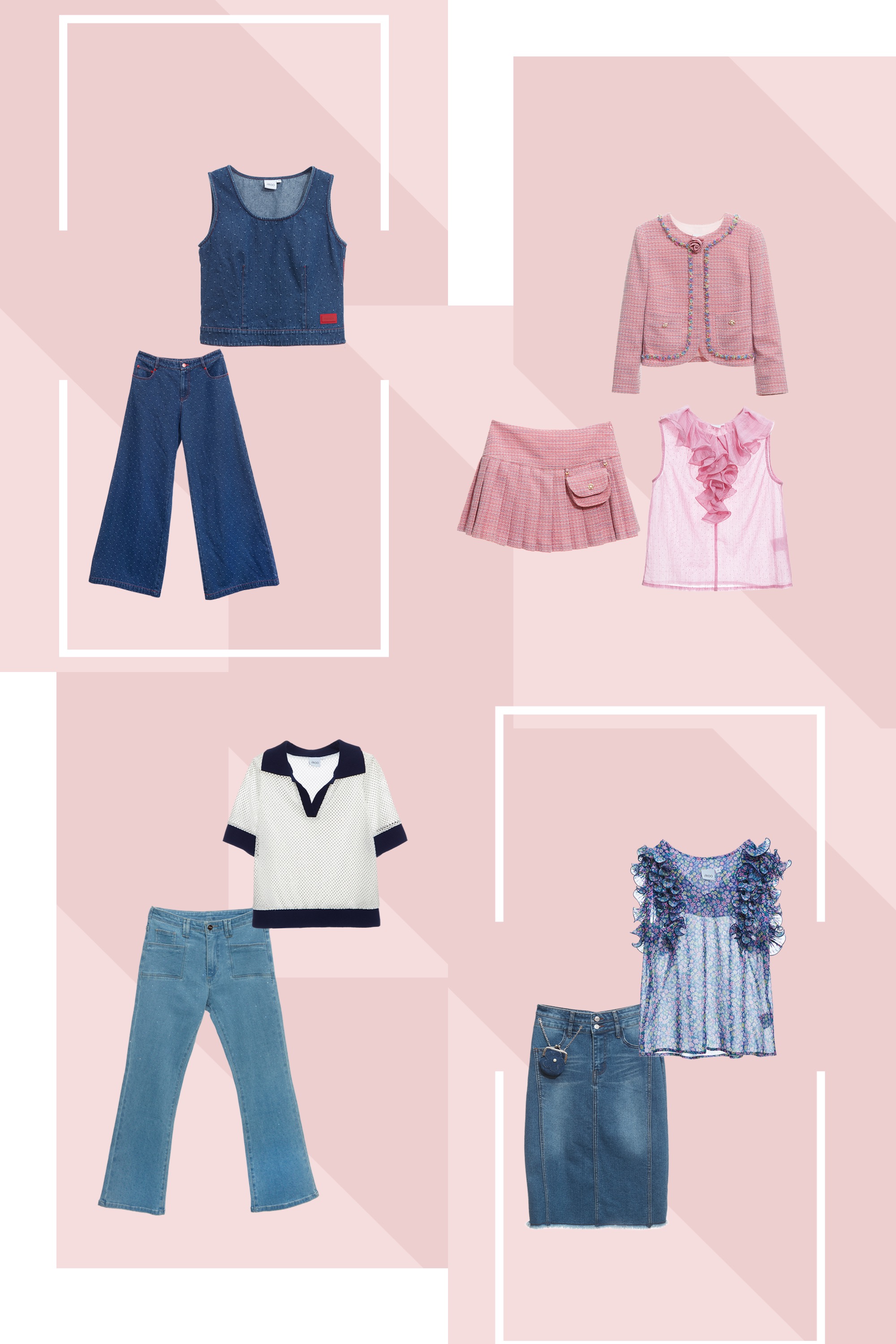 牛仔裙,約會特輯,牛仔,顯瘦,春夏穿搭,裙子,牛仔褲,褲子,人氣商品,上衣,網紗,一般外套,上班穿搭,外套,花花世界,時髦成套搭配,小香風,小香風外套,短裙,百摺裙,百褶短裙,一般背心,雪紡,背心,荷葉,純棉