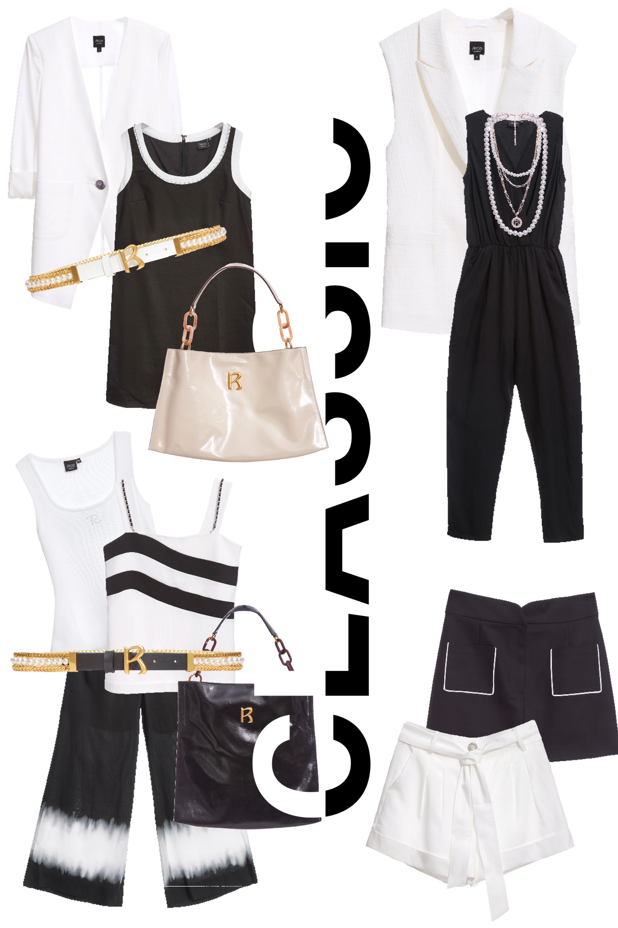 西裝外套,春夏穿搭,一般外套,外套,白色外套,手提包,皮革,一般背心,上衣,毛呢花呢,背心,白色背心,小香風,皮帶,開運紅,珍珠,項鍊,飾品,短褲,褲裙,約會特輯,舒適主義,褲子,黑色褲子