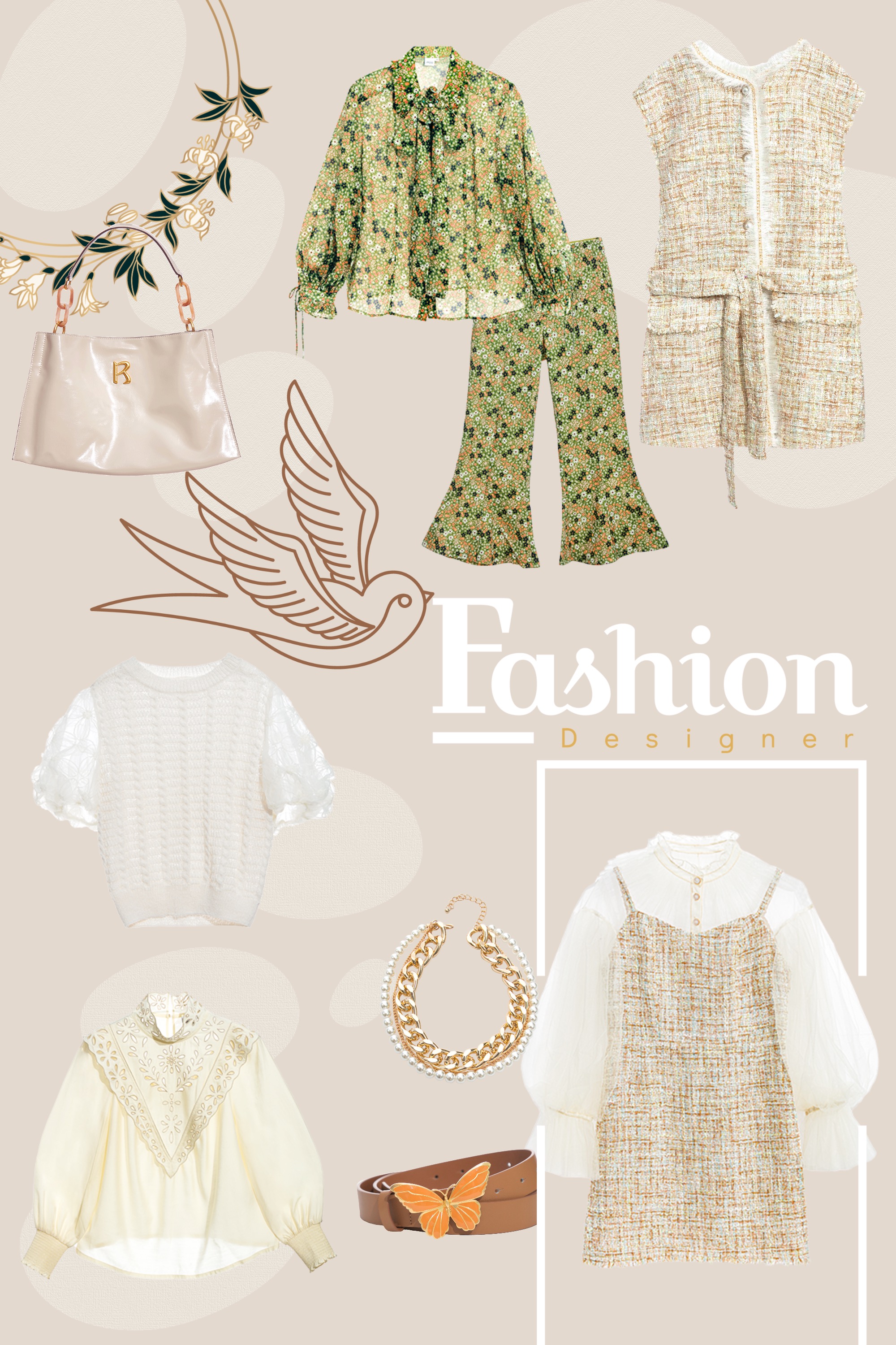 一般背心,秋冬穿搭,一般外套,約會特輯,輕奢渡假,時髦成套搭配,背心,外套,背心外套,上衣,人氣商品,原創印花,雪紡,荷葉,蝴蝶結,針織衫,針織,刺繡,網紗,針織上衣,上班穿搭,輕奢工藝,喇叭褲,褲子,皮帶,皮革,項鍊,飾品,珍珠,手提包,春夏穿搭