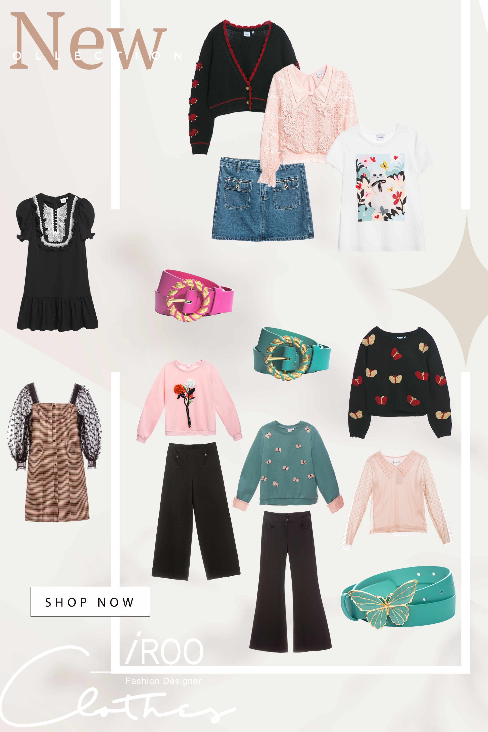 上衣,秋冬穿搭,約會特輯,刺繡,網紗,荷葉,人氣商品,針織衫,針織,黑色上衣,T-Shirt,T恤,白色上衣,蝴蝶結,蕾絲,雪紡,一般洋裝,格紋,洋裝,喇叭褲,褲子,黑色褲子,條紋,寬褲,純棉,短裙,牛仔裙,牛仔,裙子,針織外套,一般外套,保暖特輯,外套,黑色外套,皮帶,皮革