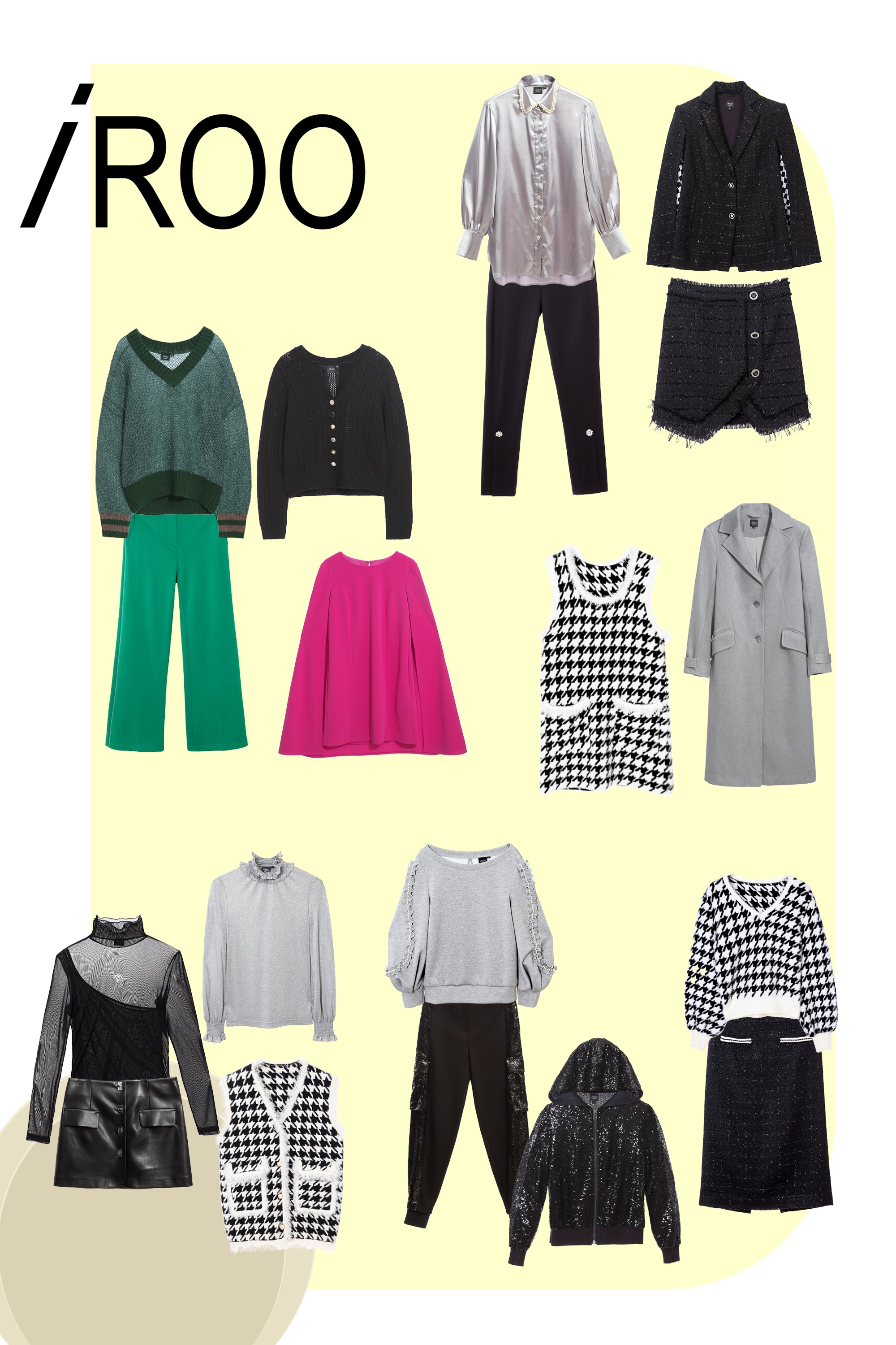 針織洋裝,秋冬穿搭,一般洋裝,U領洋裝,約會特輯,派對特輯,人氣商品,洋裝特輯,針織,格紋,洋裝,長大衣,一般外套,保暖特輯,外套,短裙,皮革,裙子,黑色裙子,上衣,刺繡,黑色上衣,珍珠,針織外套,黑色外套,西裝外套,毛呢花呢,黑色長褲,褲子,黑色褲子,荷葉,一般背心,背心,針織背心,針織衫,針織上衣,寬褲,休閒,束口褲,運動時裝,窄裙