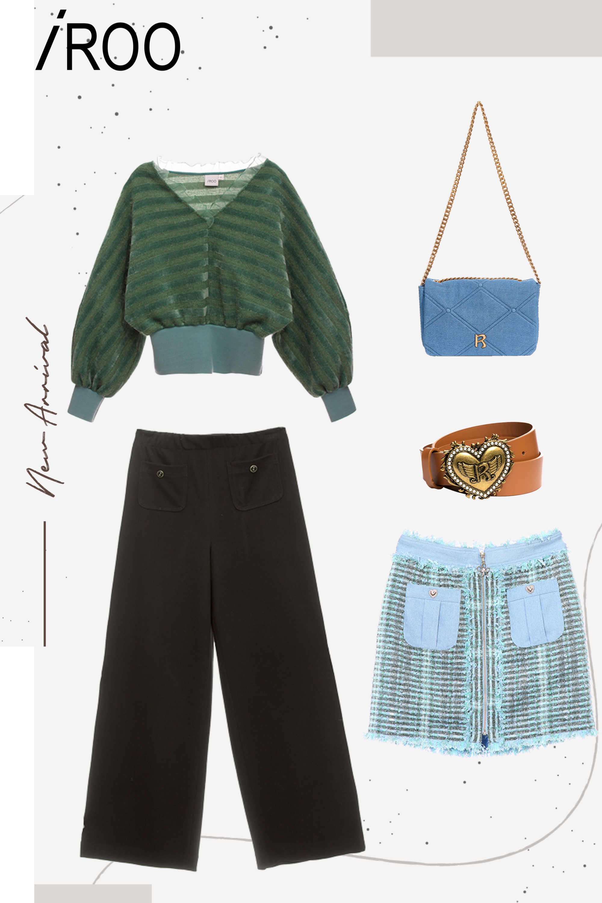 側背包,秋冬穿搭,肩背包,新年開運特輯,休閒,牛仔,上衣,針織,荷葉,寬褲,褲子,黑色褲子,條紋,皮帶,皮革,窄裙,牛仔裙,輕奢渡假,時髦成套搭配,裙子