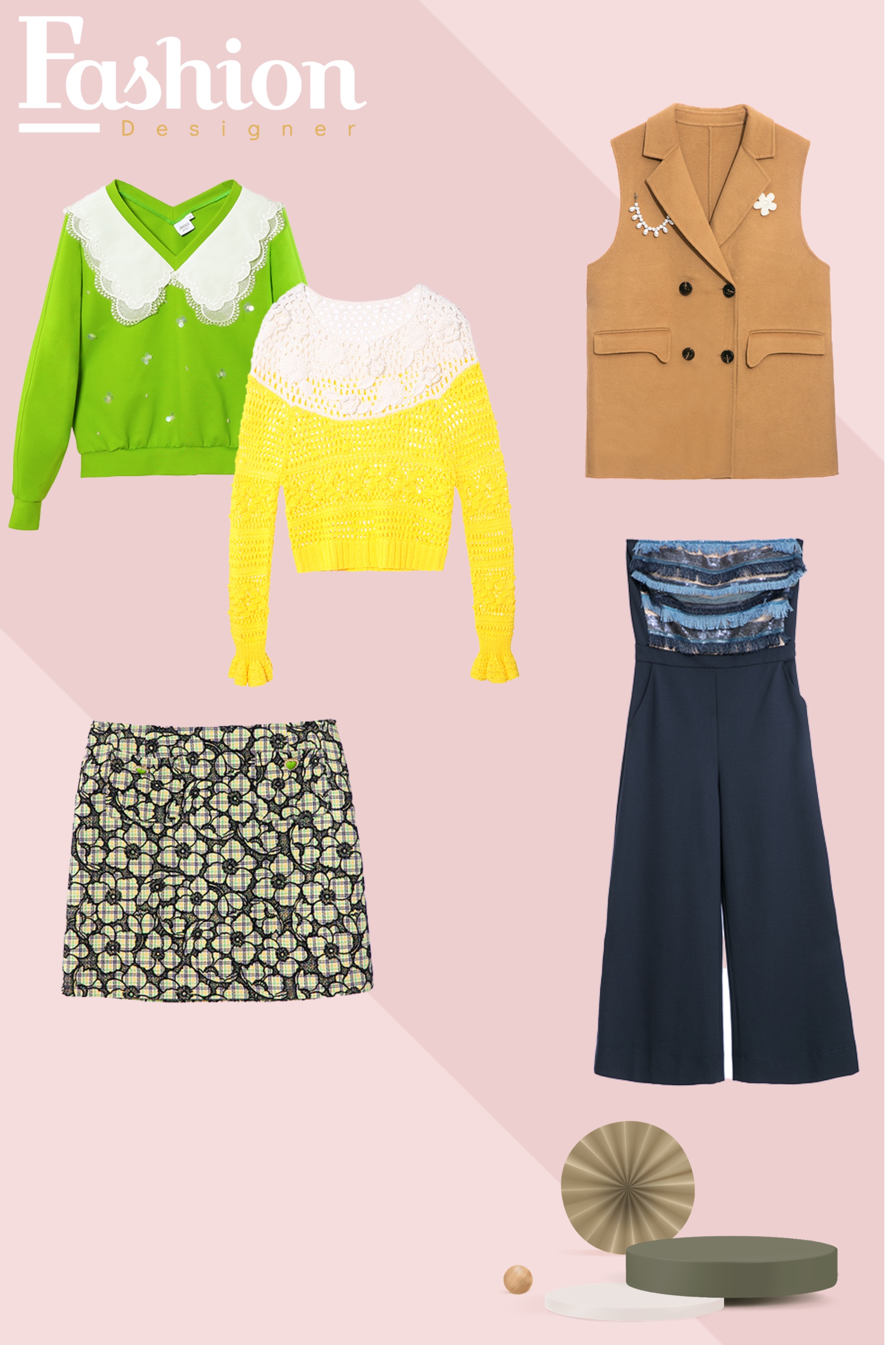 連身褲,秋冬穿搭,約會特輯,派對特輯,褲子,西裝背心,一般背心,珍珠,背心,上衣,刺繡,針織衫,針織,短裙,格紋,裙子