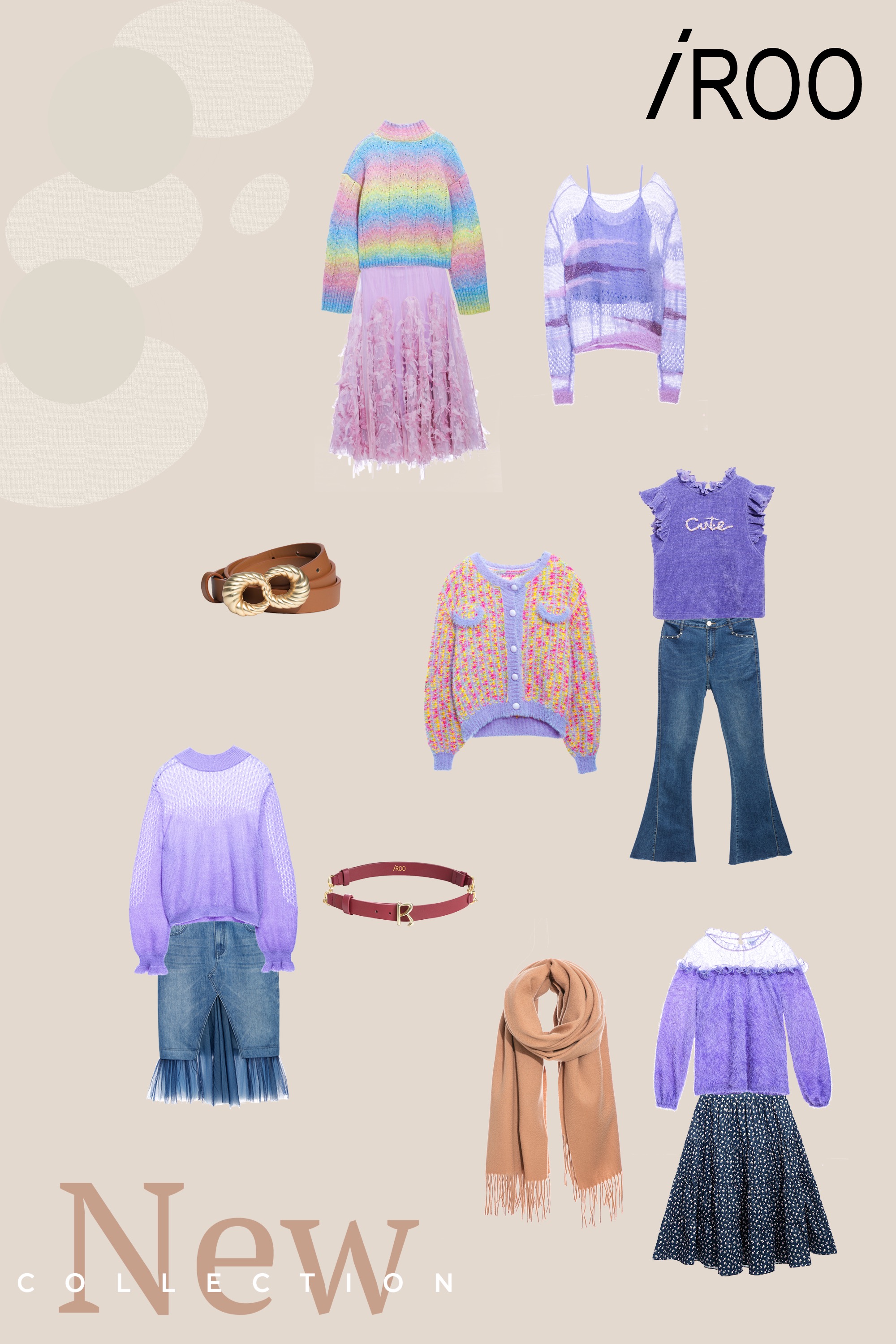 針織衫,秋冬穿搭,上衣,約會特輯,針織,荷葉,針織上衣,蕾絲,輕奢渡假,一般背心,珍珠,背心,針織背心,牛仔褲,牛仔,褲子,長裙,裙子,針織外套,一般外套,外套,牛仔裙,網紗,皮帶,皮革,開運紅,圍巾,純羊毛