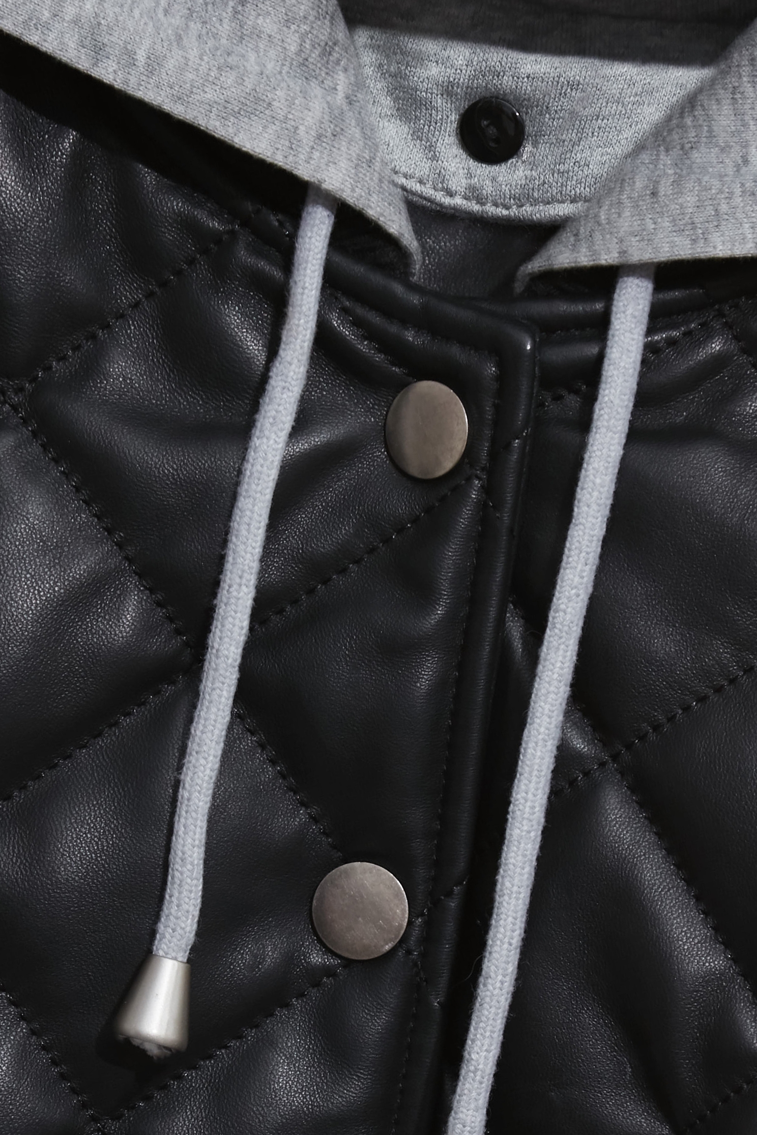 格紋鋪棉夾克式皮外套格紋鋪棉夾克式皮外套,上班OL穿搭,外套,格紋,皮衣,秋冬穿搭,連帽外套