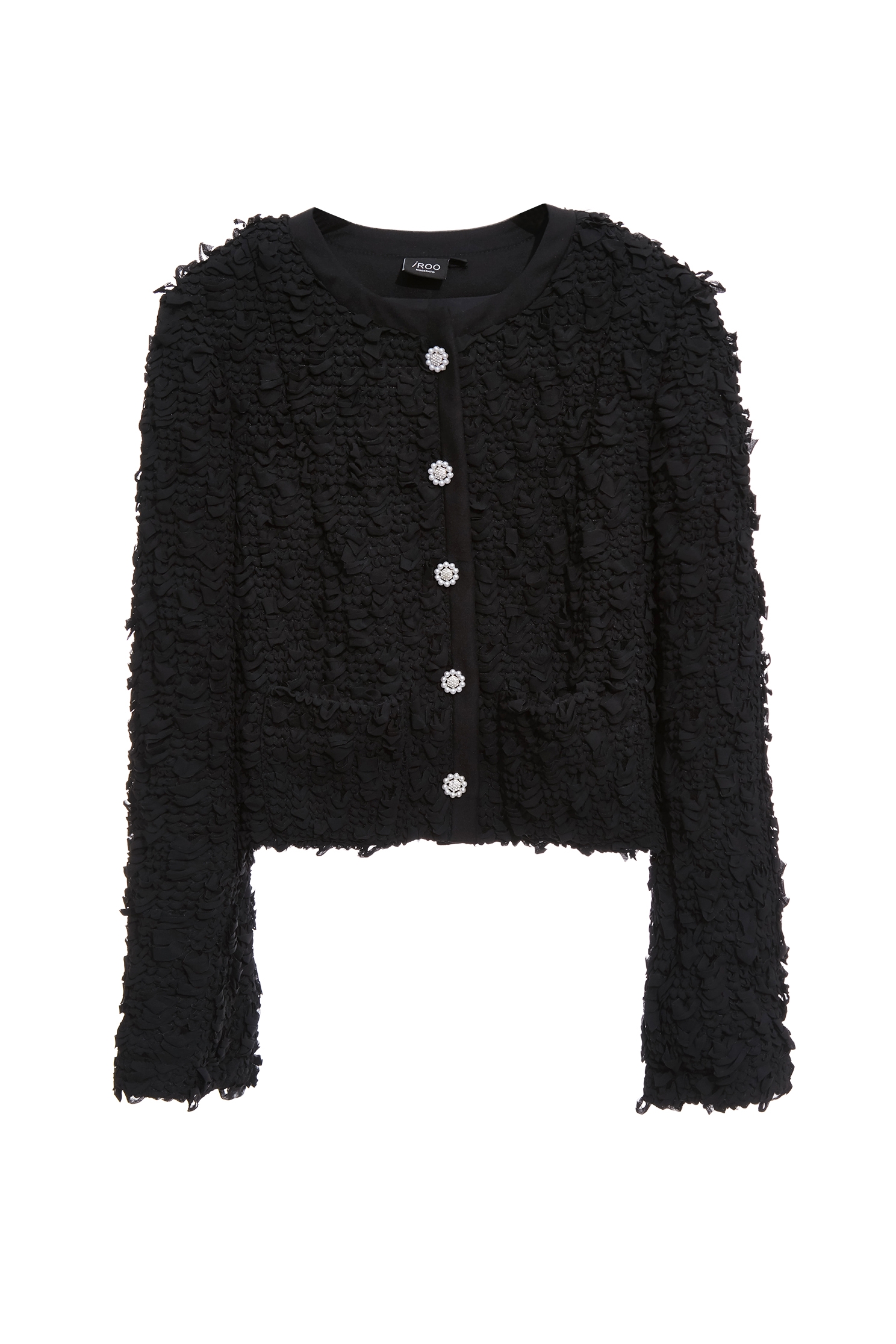 帶子紗式小香風短版外套帶子紗式小香風短版外套,一般外套,上班OL穿搭,外套,小香風,小香風外套,時髦成套搭配,珍珠,秋冬穿搭,約會特輯,花花世界