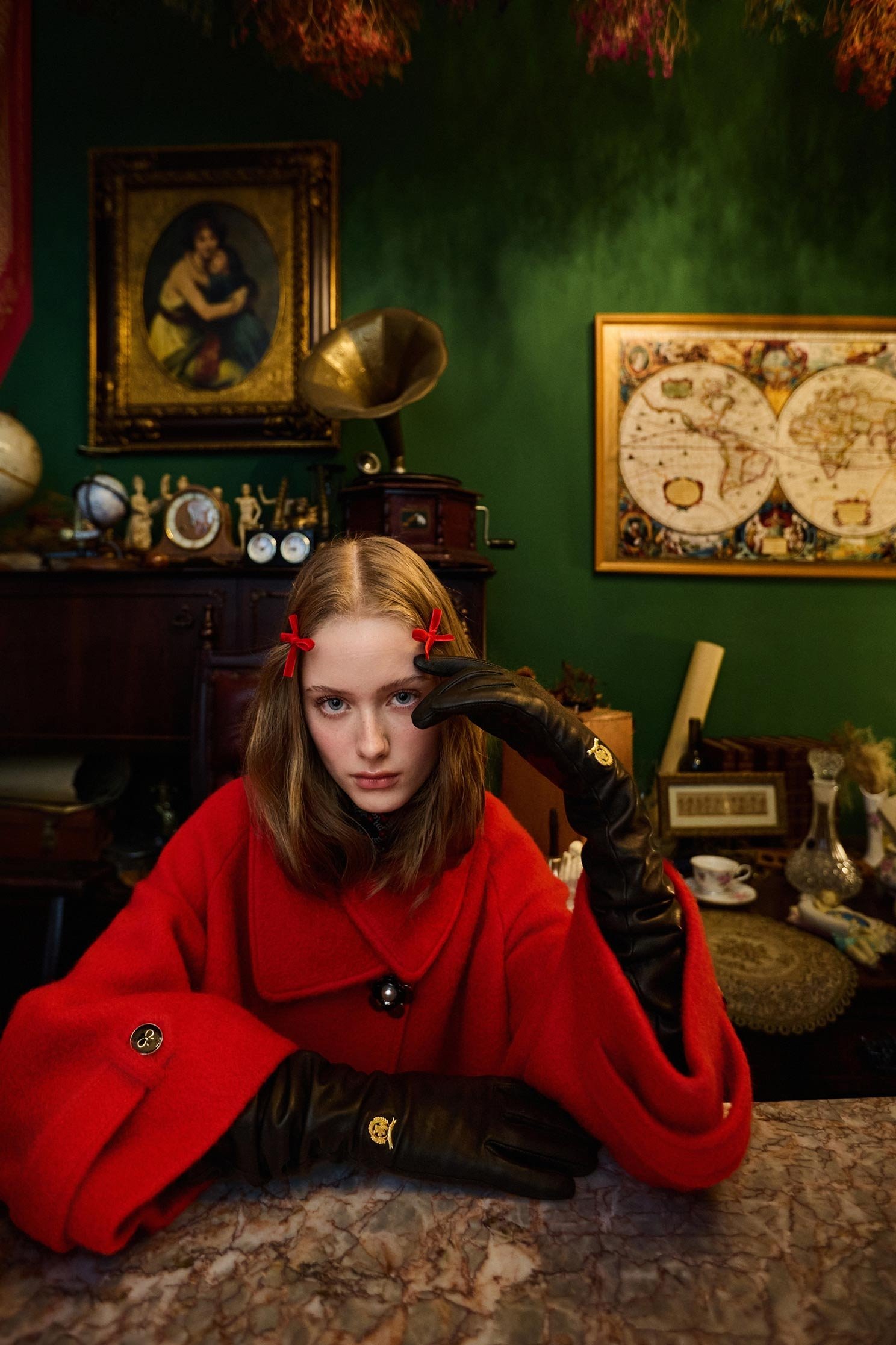 火焰色斗篷式羊毛大衣火焰色斗篷式羊毛大衣,一般外套,外套,秋冬穿搭