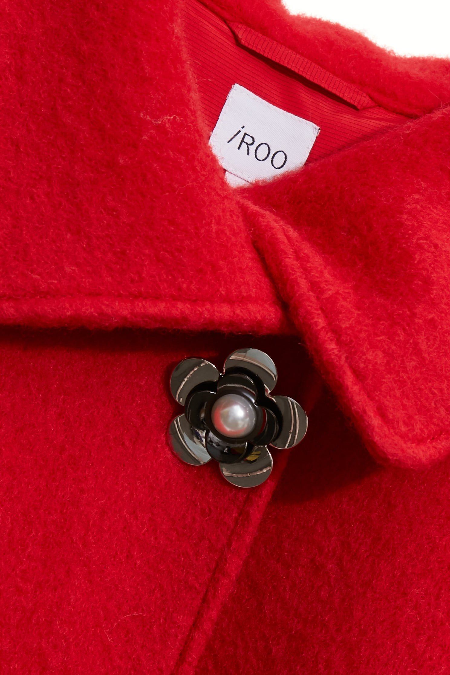 火焰色斗篷式羊毛大衣火焰色斗篷式羊毛大衣,一般外套,外套,秋冬穿搭