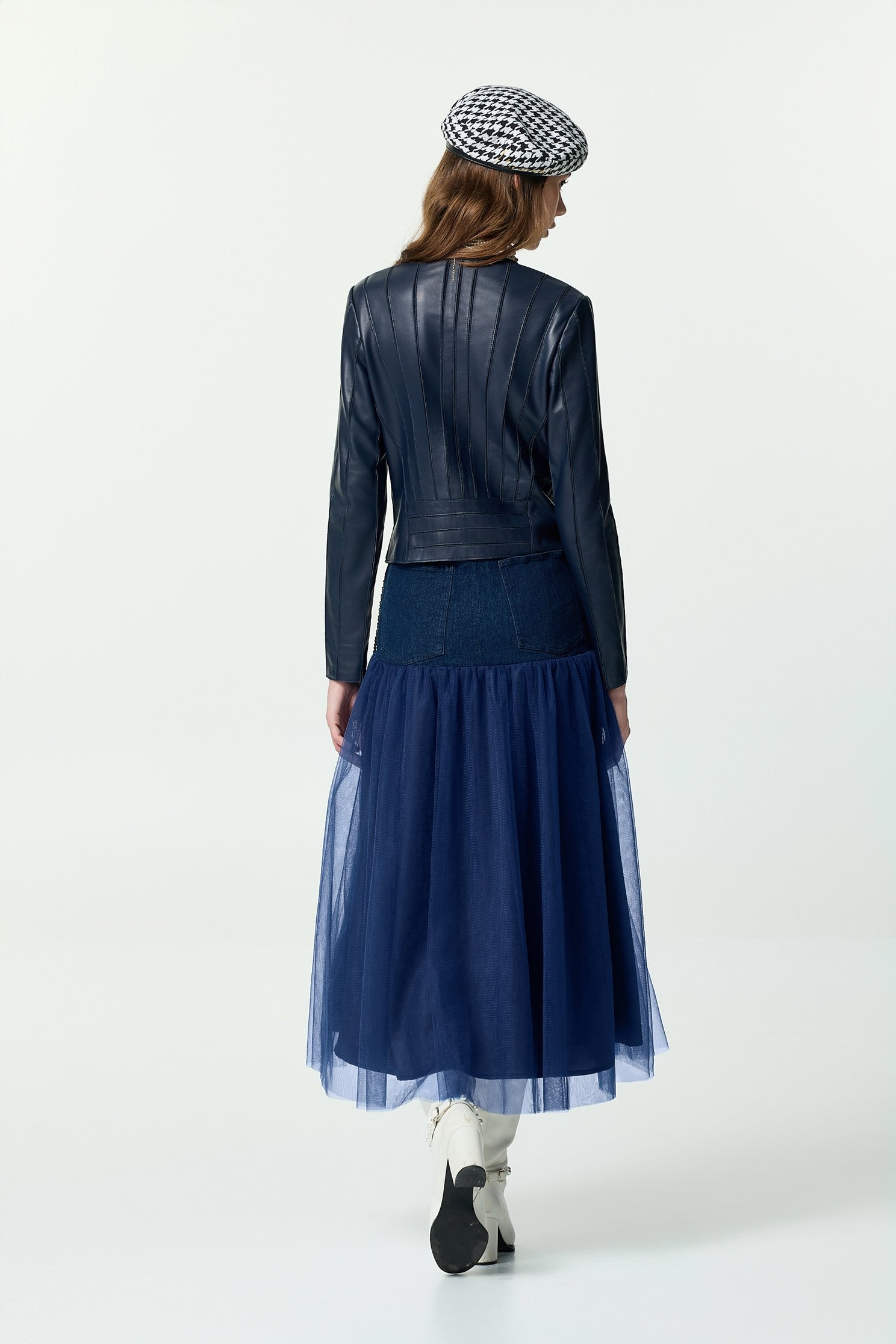 濃厚靛藍綿羊皮外套濃厚靛藍綿羊皮外套,一般外套,外套,皮衣,皮革,秋冬穿搭