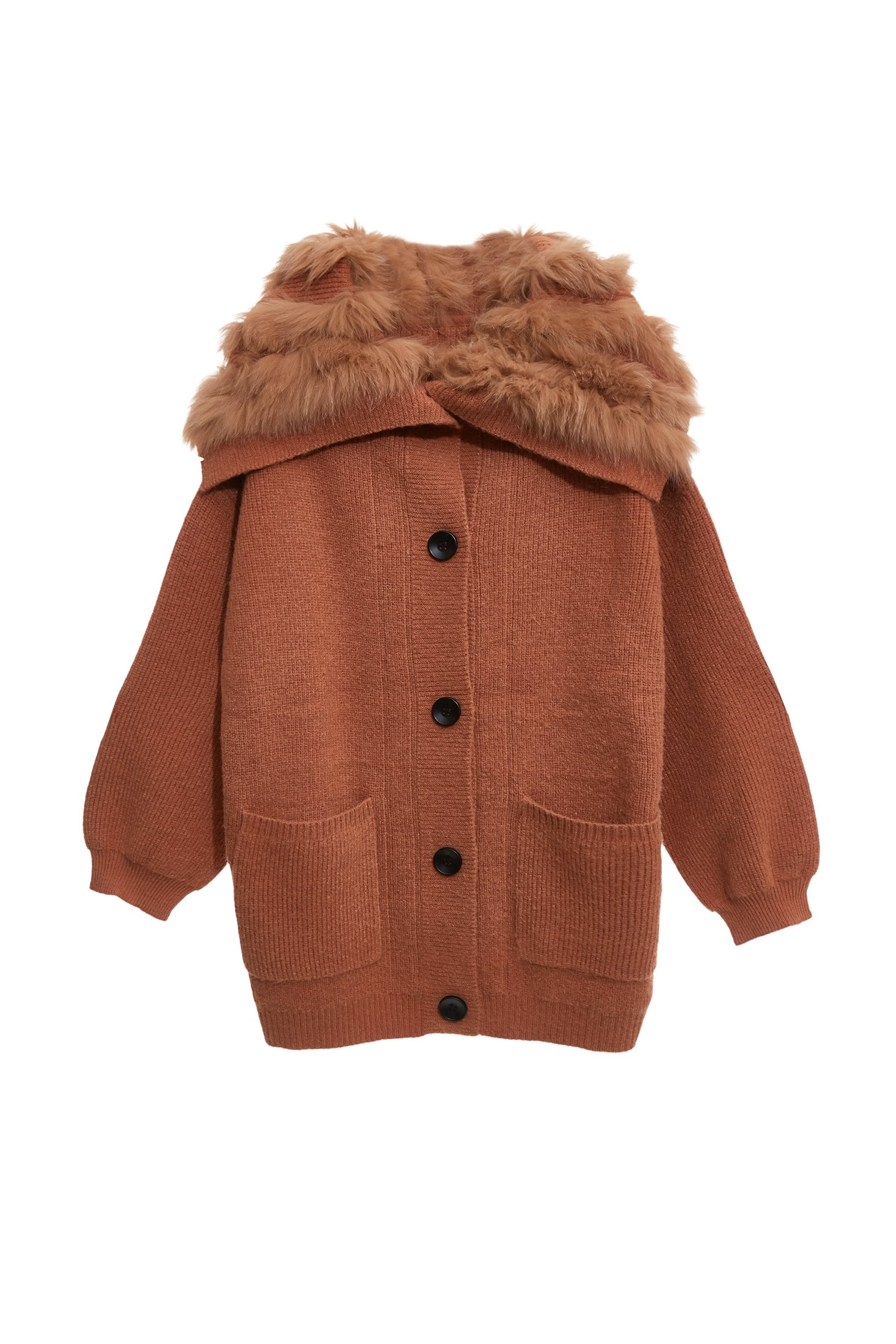 焦糖色大翻領開襟針織外套焦糖色大翻領開襟針織外套,一般外套,外套,春夏穿搭,針織,針織外套