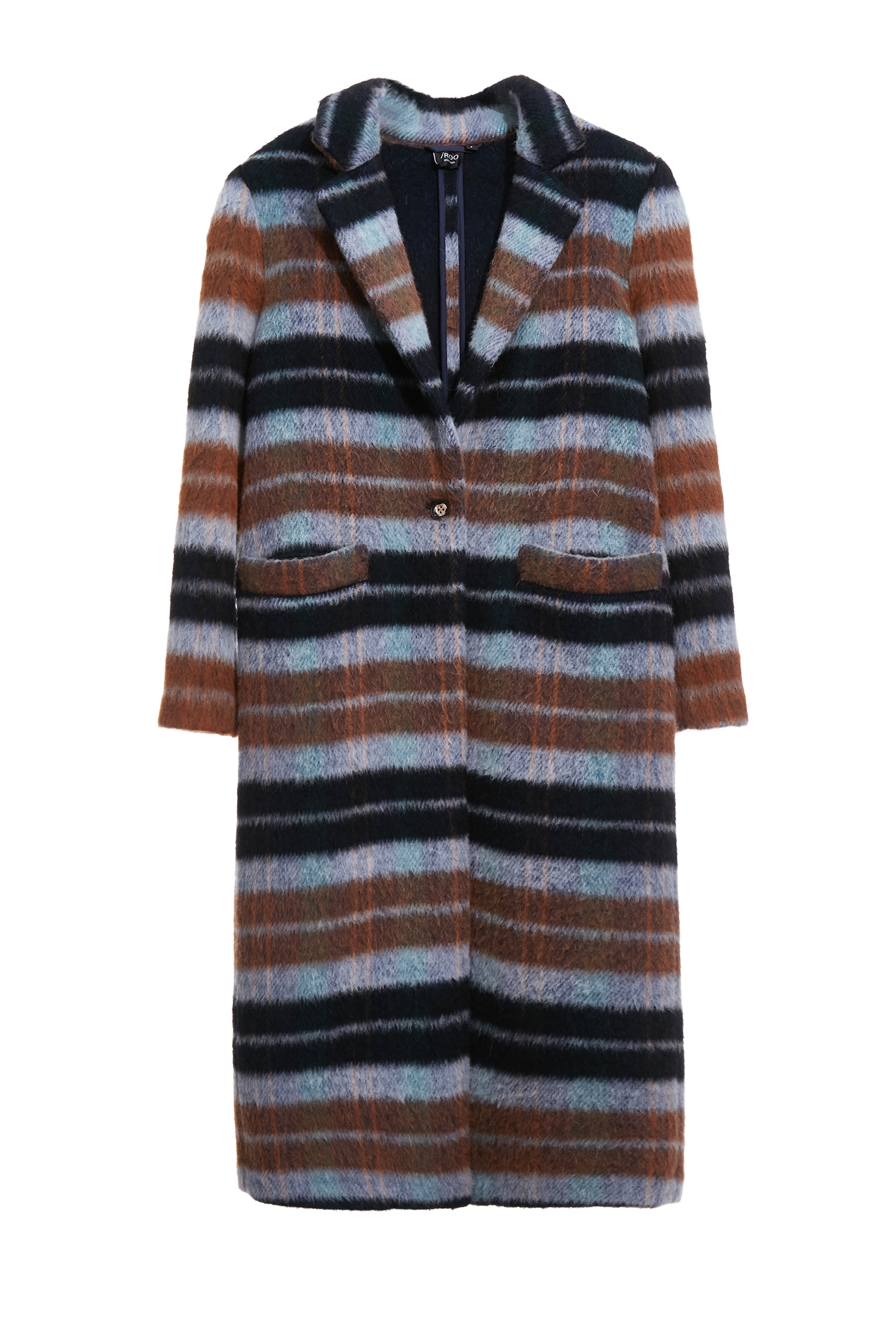 焦糖漸層藍刷毛大衣焦糖漸層藍刷毛大衣,一般外套,外套,春夏穿搭