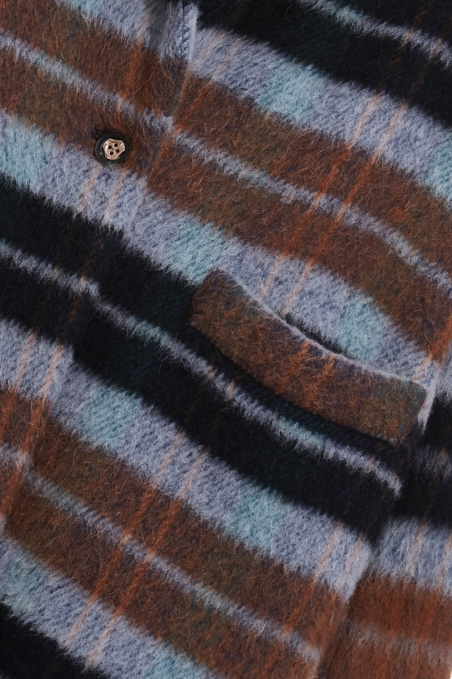 焦糖漸層藍刷毛大衣焦糖漸層藍刷毛大衣,一般外套,外套,春夏穿搭