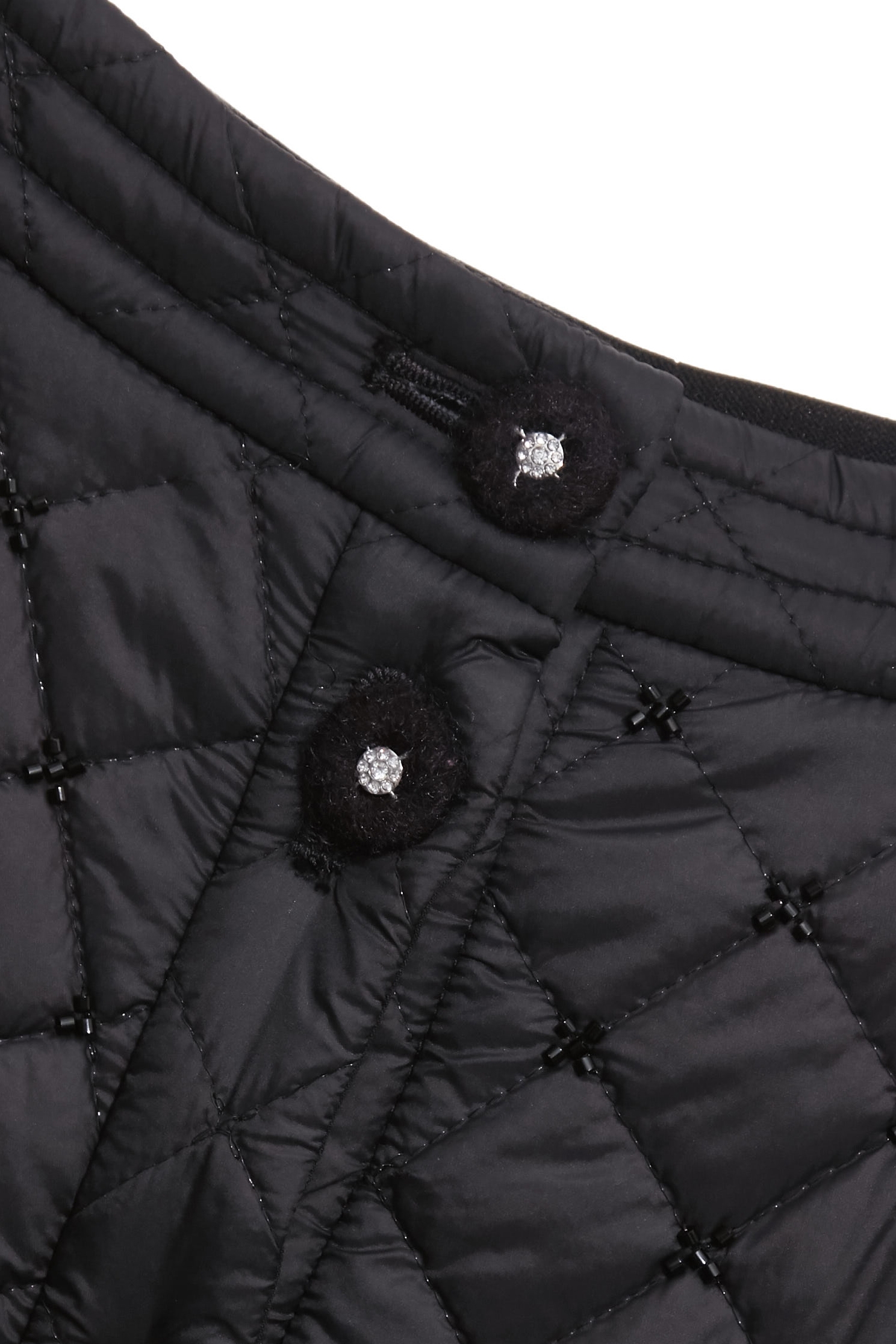 極黑角珠車格鋪棉長裙極黑角珠車格鋪棉長裙,時髦成套搭配,秋冬穿搭,長裙