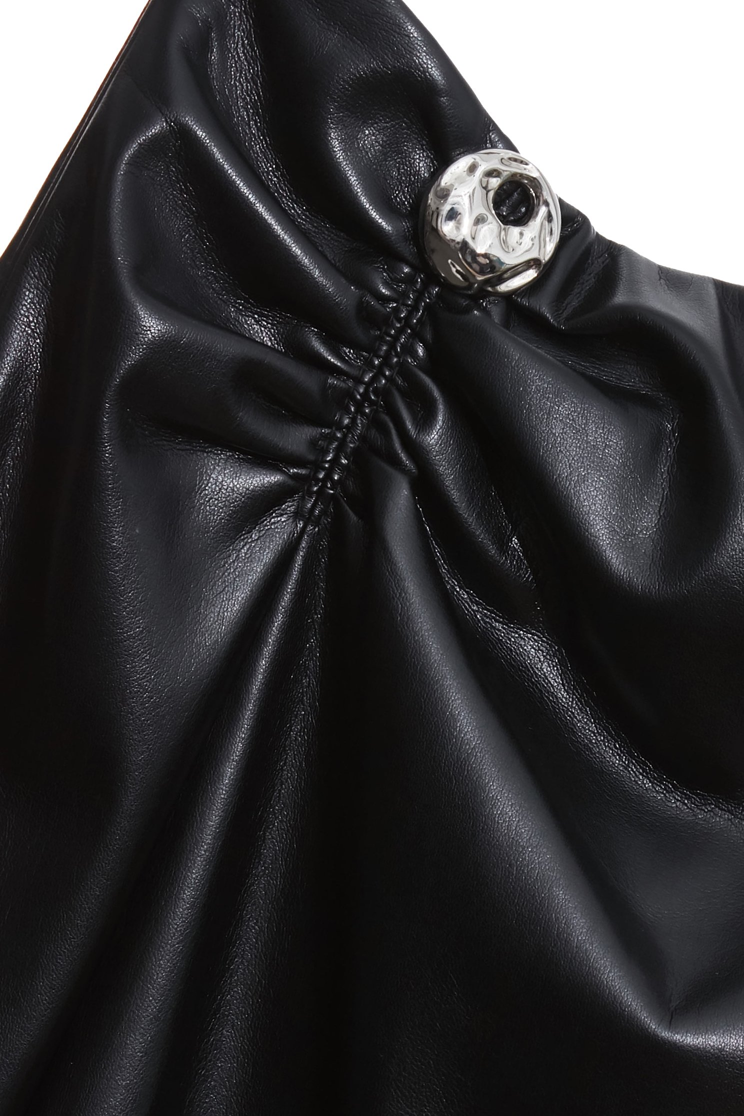 光澤軟皮革抓皺設計中長窄裙光澤軟皮革抓皺設計中長窄裙,上班OL穿搭,派對特輯,皮革,秋冬穿搭,窄裙,約會特輯,長裙