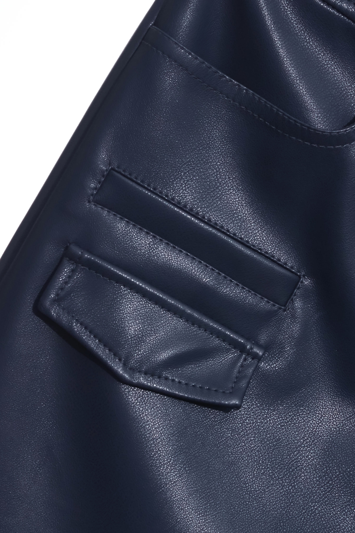 造型口袋仿皮裙造型口袋仿皮裙,春夏穿搭,短裙