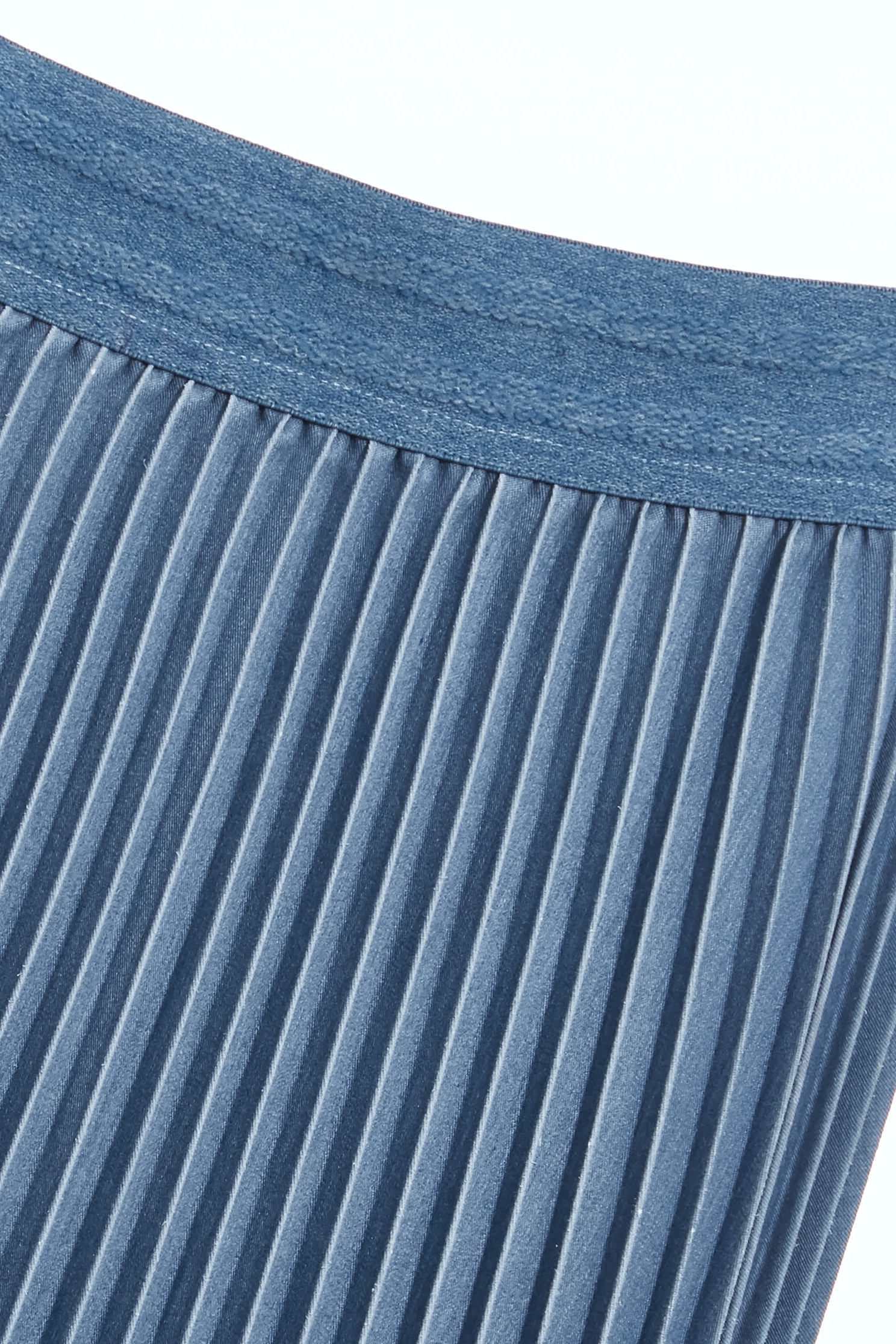 珍珠藍復古洗水百褶裙珍珠藍復古洗水百褶裙,春夏穿搭,珍珠,百摺裙