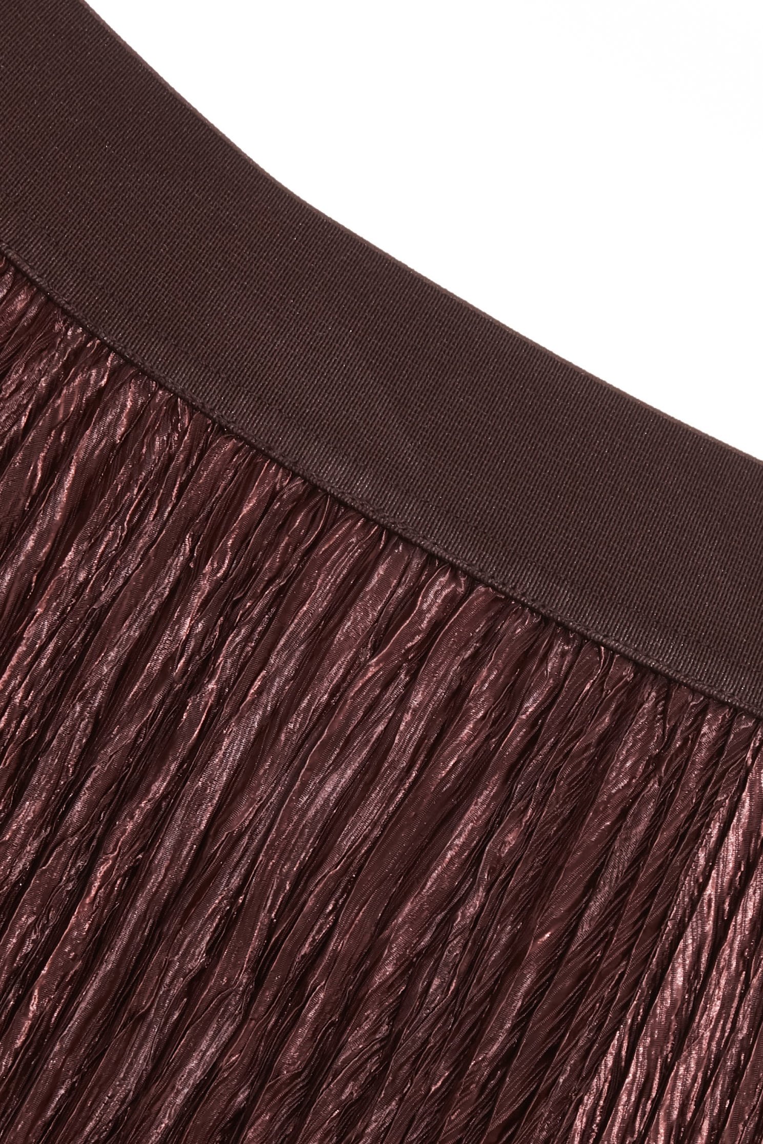 櫻桃巧克力色壓褶長裙櫻桃巧克力色壓褶長裙,上班OL穿搭,春夏穿搭,約會特輯,長裙