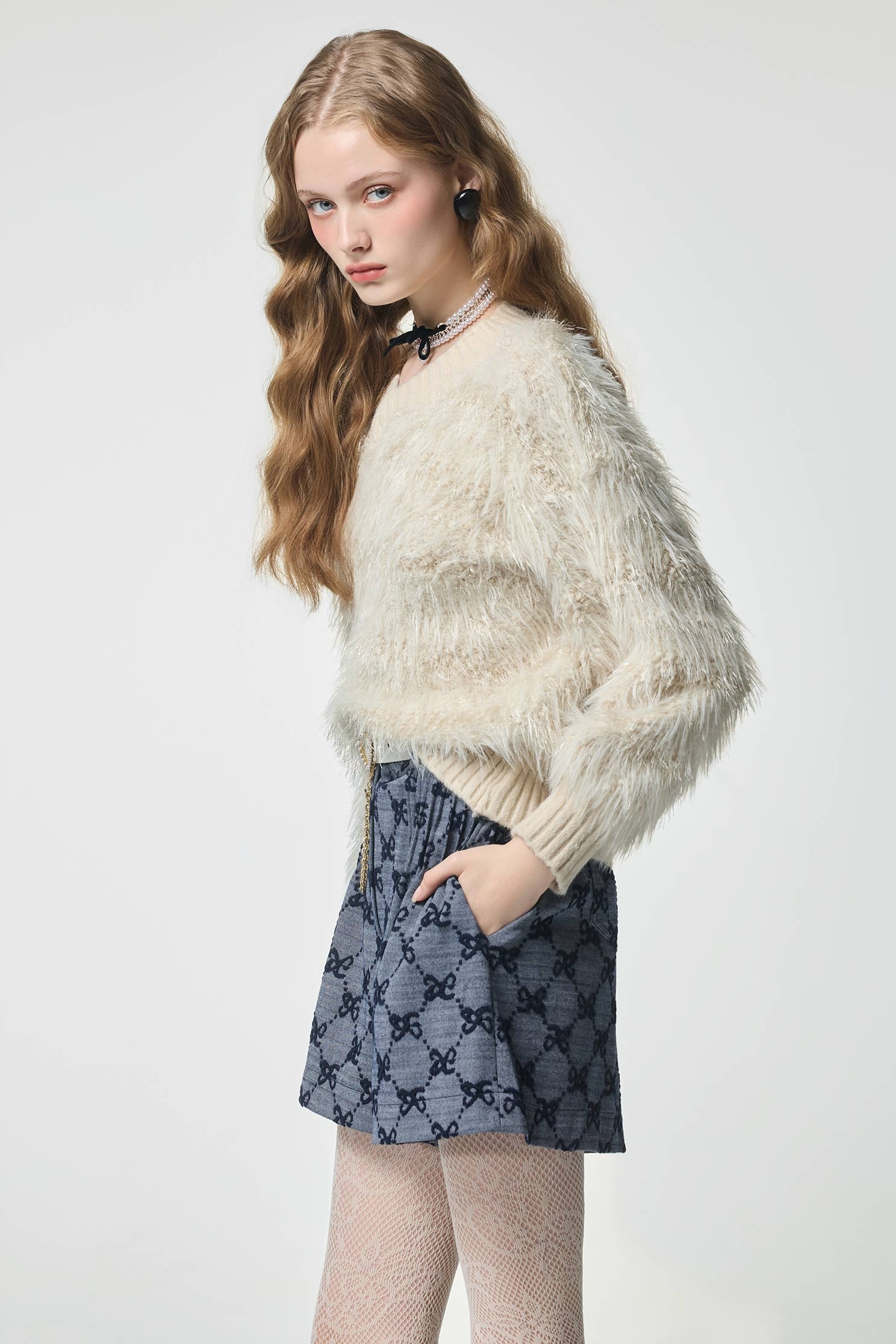 立體蝴蝶結紋理短褲立體蝴蝶結紋理短褲,上班OL穿搭,短褲,秋冬穿搭,約會特輯,蝴蝶結,褲裙