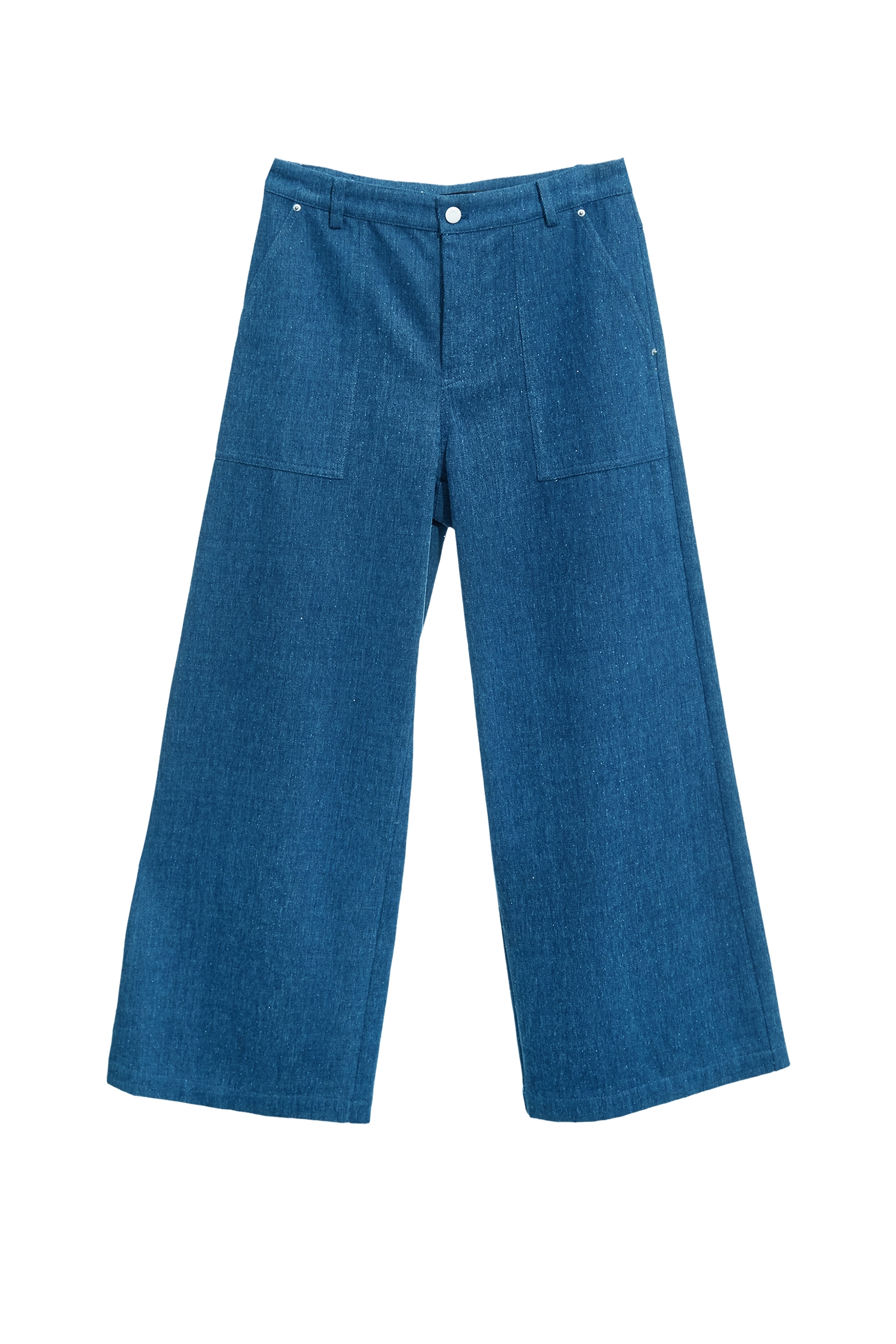 閃亮復古藍牛仔寬褲閃亮復古藍牛仔寬褲,寬褲,牛仔,牛仔褲,秋冬穿搭,純棉,褲子