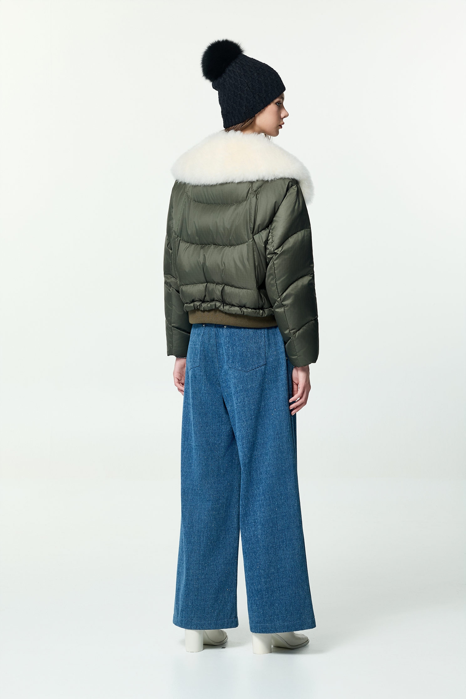 閃亮復古藍牛仔寬褲閃亮復古藍牛仔寬褲,寬褲,牛仔,牛仔褲,秋冬穿搭,純棉,褲子