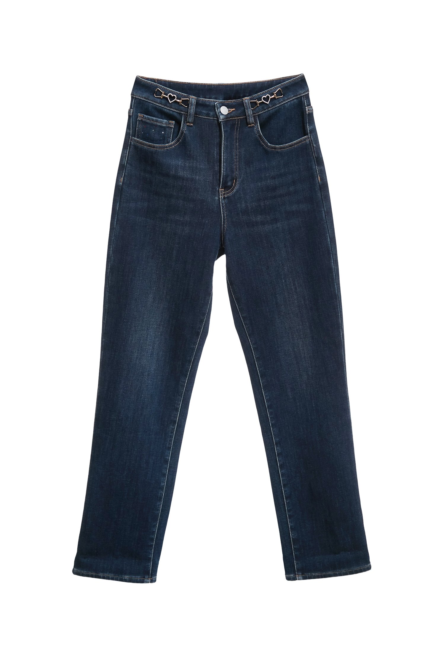 五彩鑽飾口袋牛仔合身褲五彩鑽飾口袋牛仔合身褲,牛仔,牛仔褲,秋冬穿搭,褲子