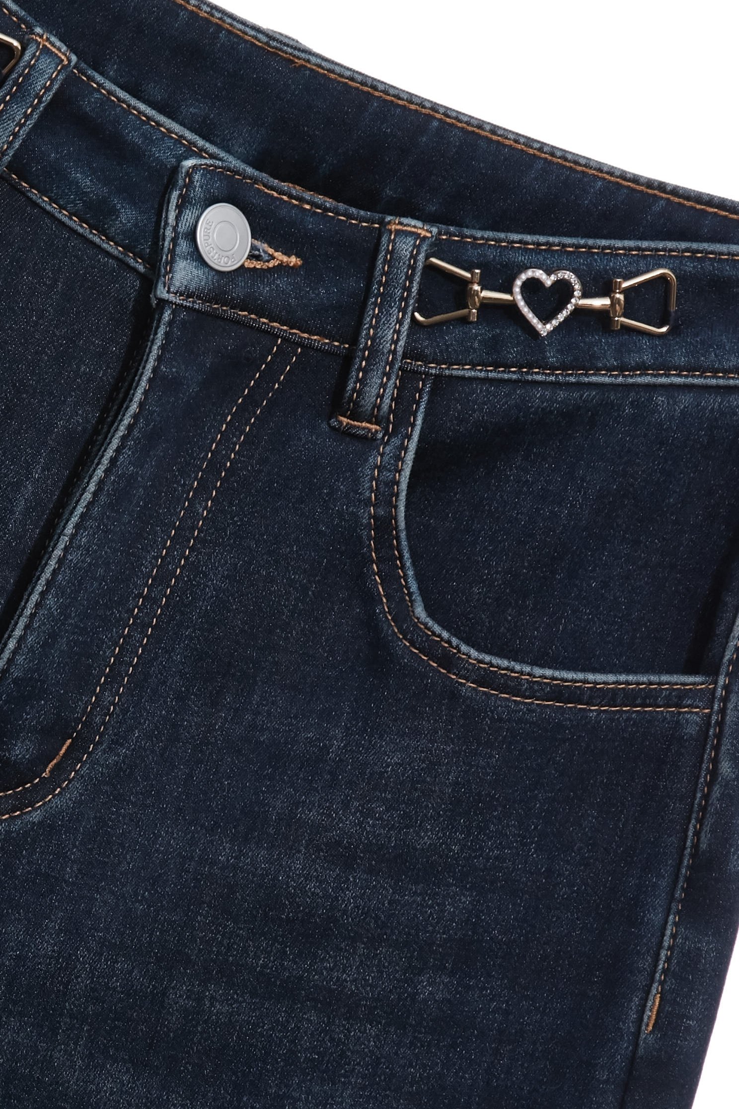 五彩鑽飾口袋牛仔合身褲五彩鑽飾口袋牛仔合身褲,牛仔,牛仔褲,秋冬穿搭,褲子