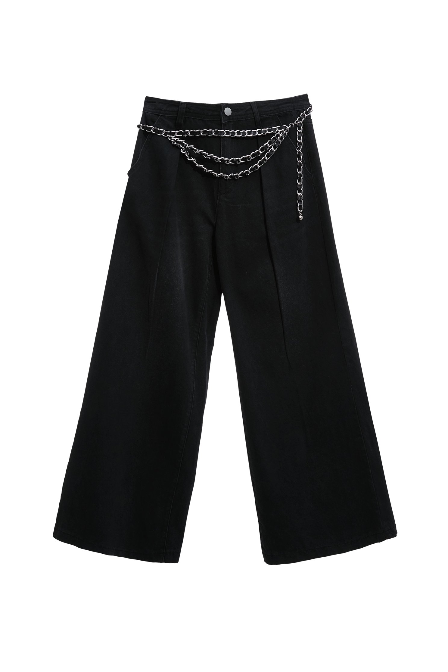 刷色牛仔打褶大寬褲刷色牛仔打褶大寬褲,上班OL穿搭,寬褲,牛仔,牛仔褲,秋冬穿搭,褲子