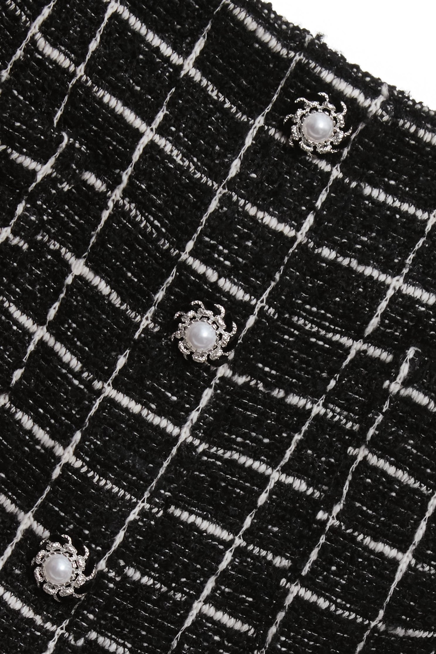 經典黑白格彈性短褲裙經典黑白格彈性短褲裙,春夏穿搭,珍珠,褲子,褲裙,針織