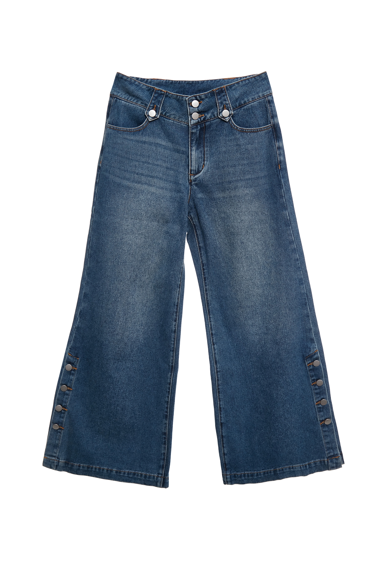 側開衩排釦牛仔喇叭褲側開衩排釦牛仔喇叭褲,春夏穿搭,牛仔,牛仔褲,褲子